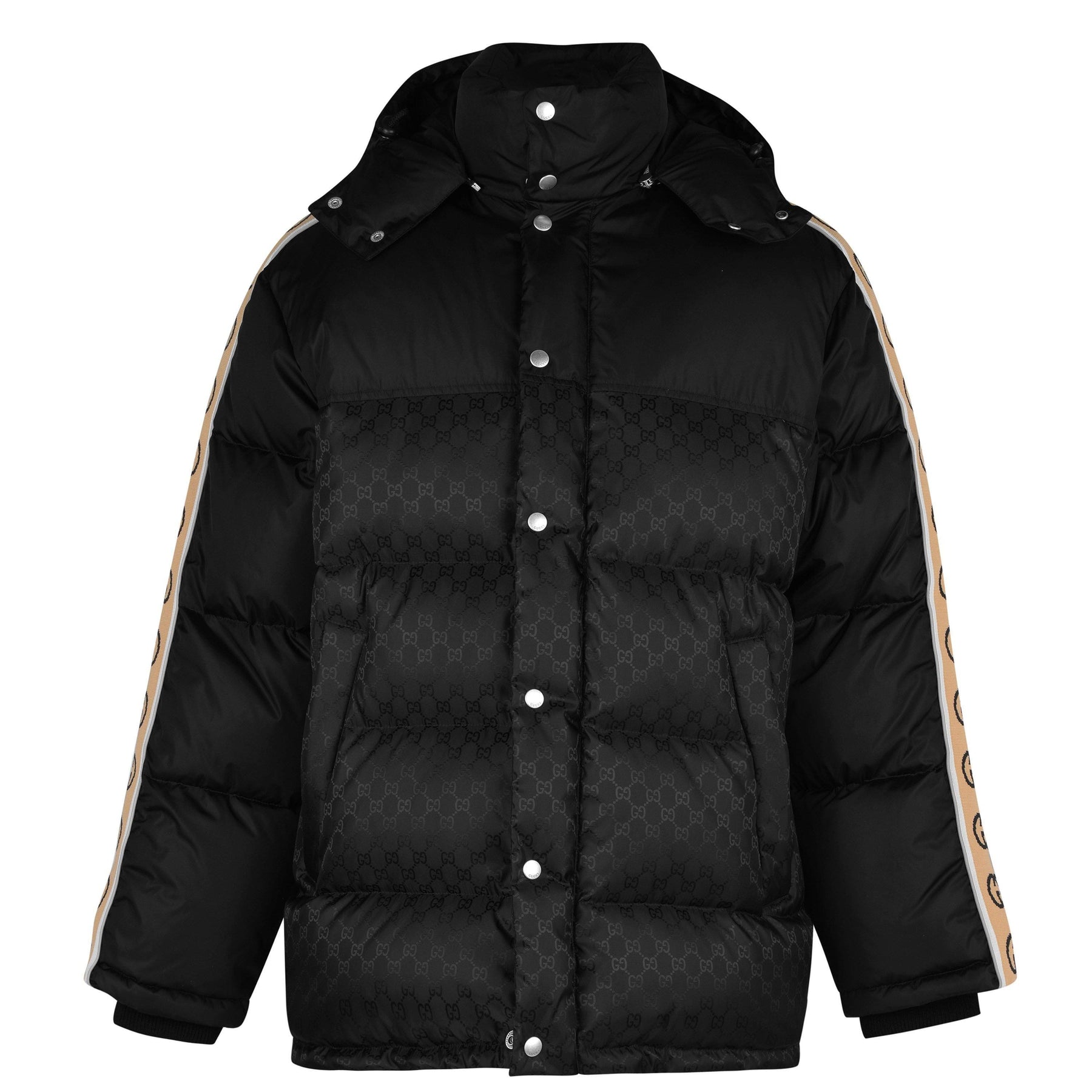 GG Jacquard Nylon Padded Coat