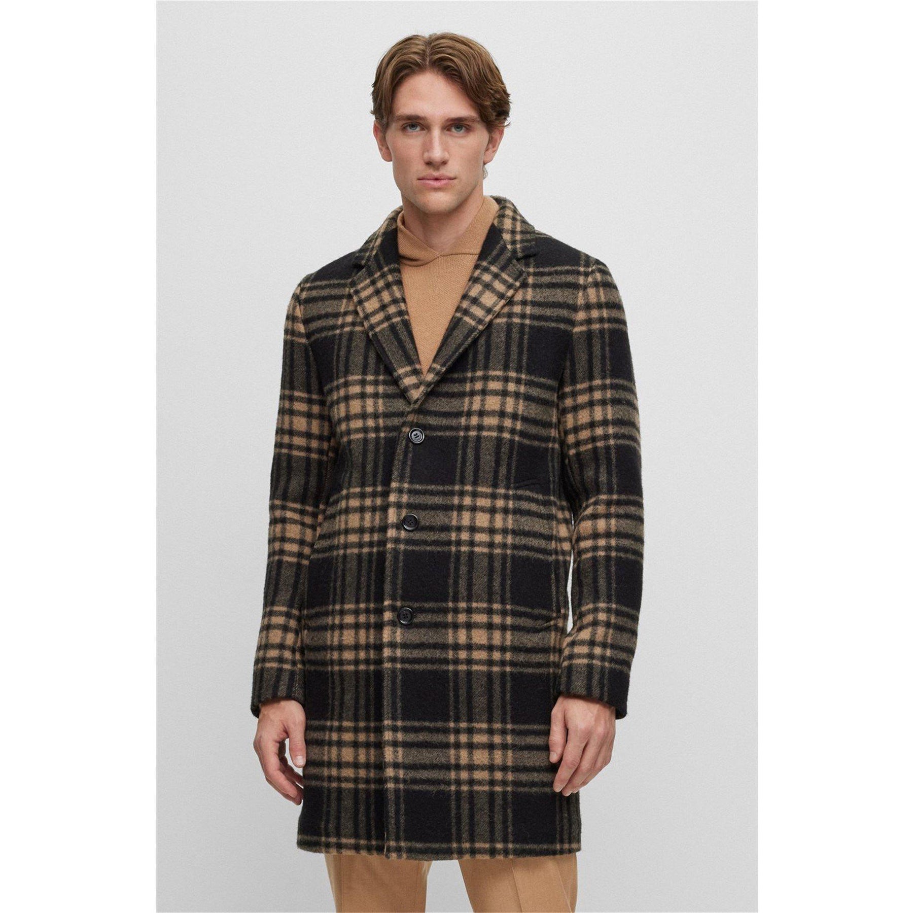 Relaxed Checked Coat