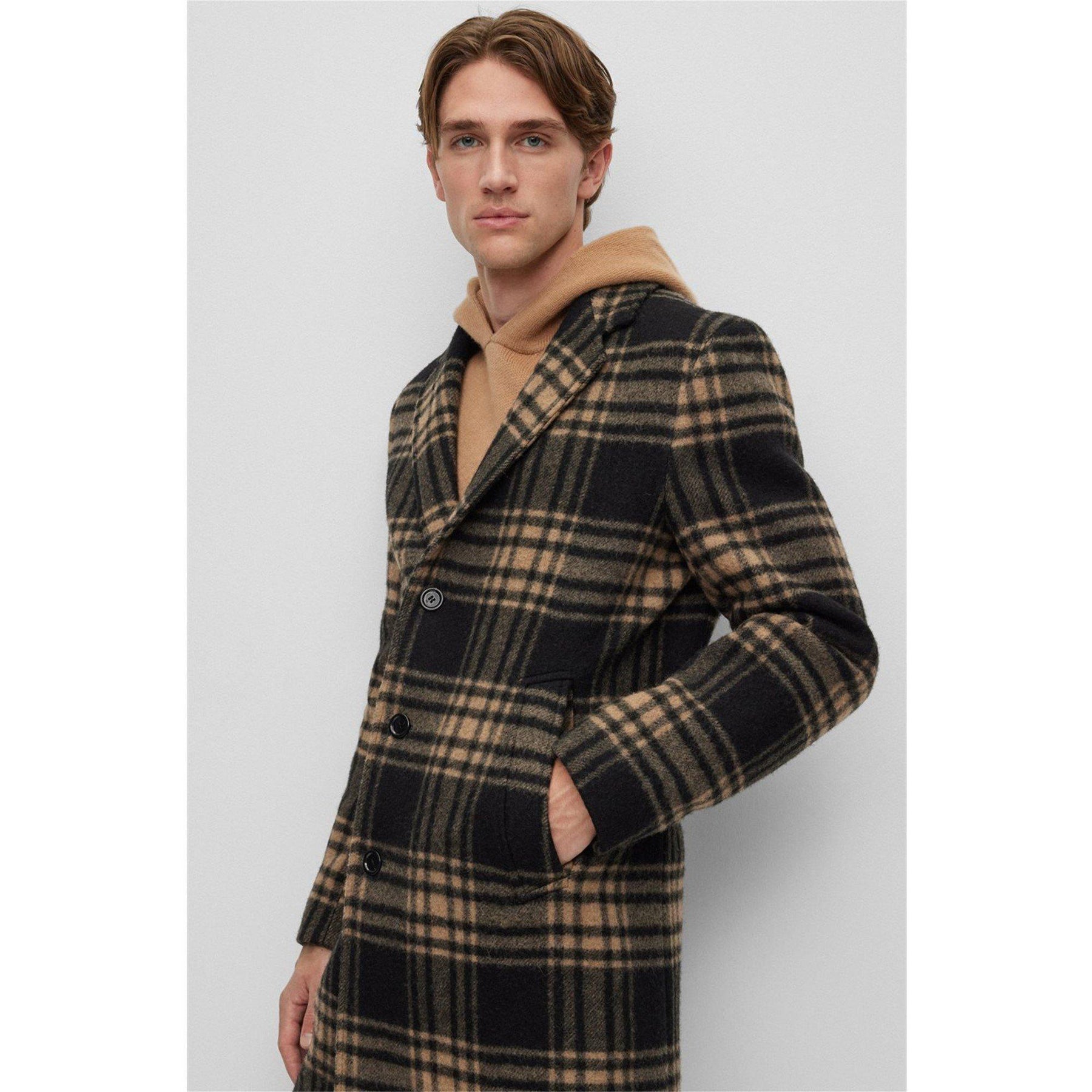 Relaxed Checked Coat