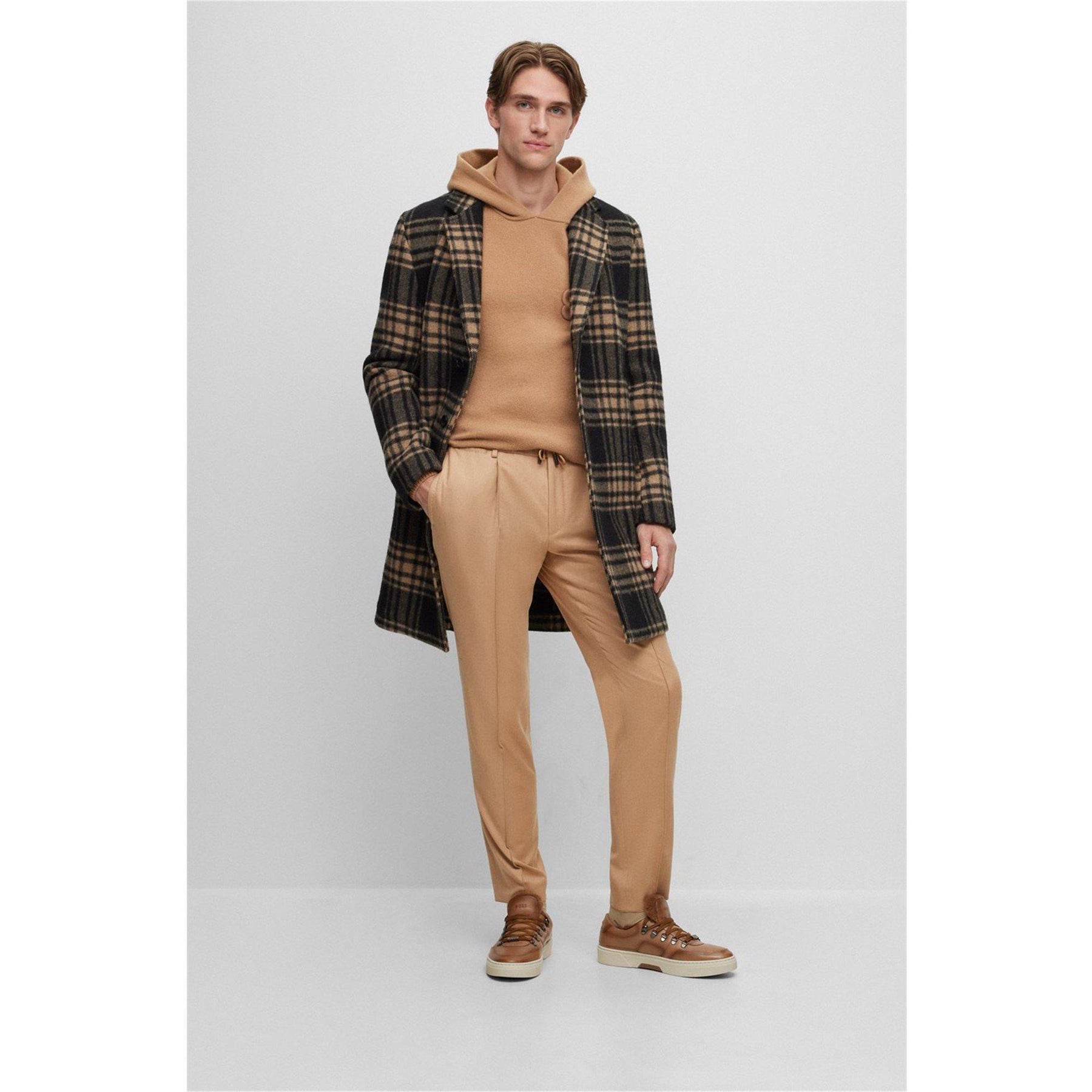 Relaxed Checked Coat