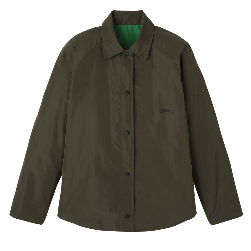 Padded blouson Khaki/Green - Technical taffeta