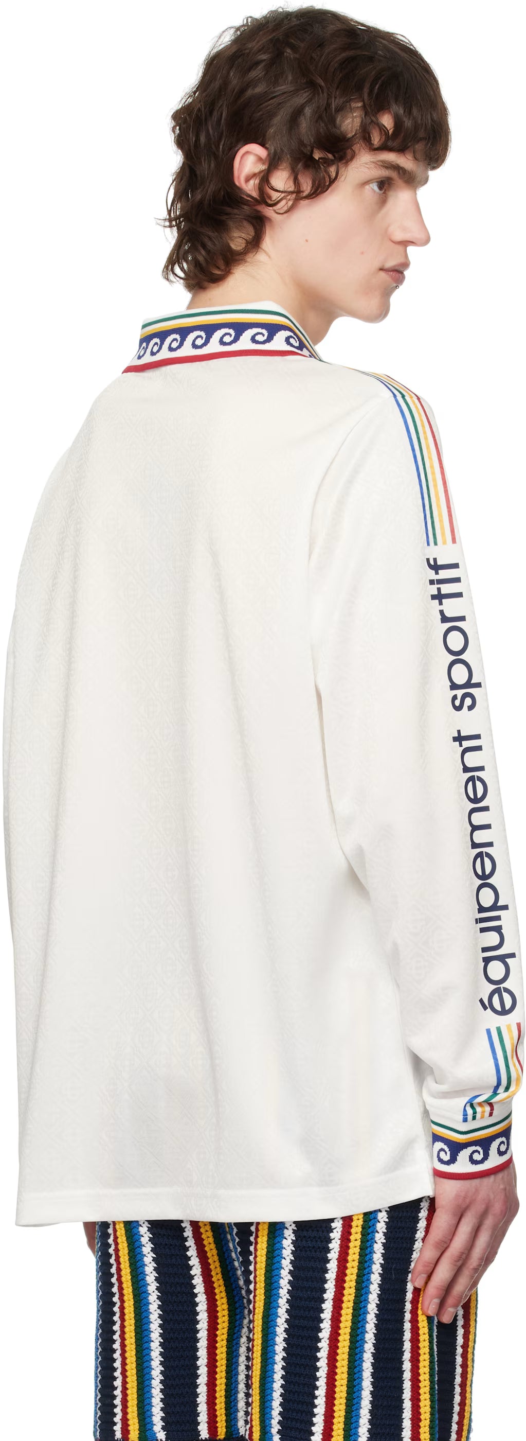 Off-White Jacquard Monogram Football Polo