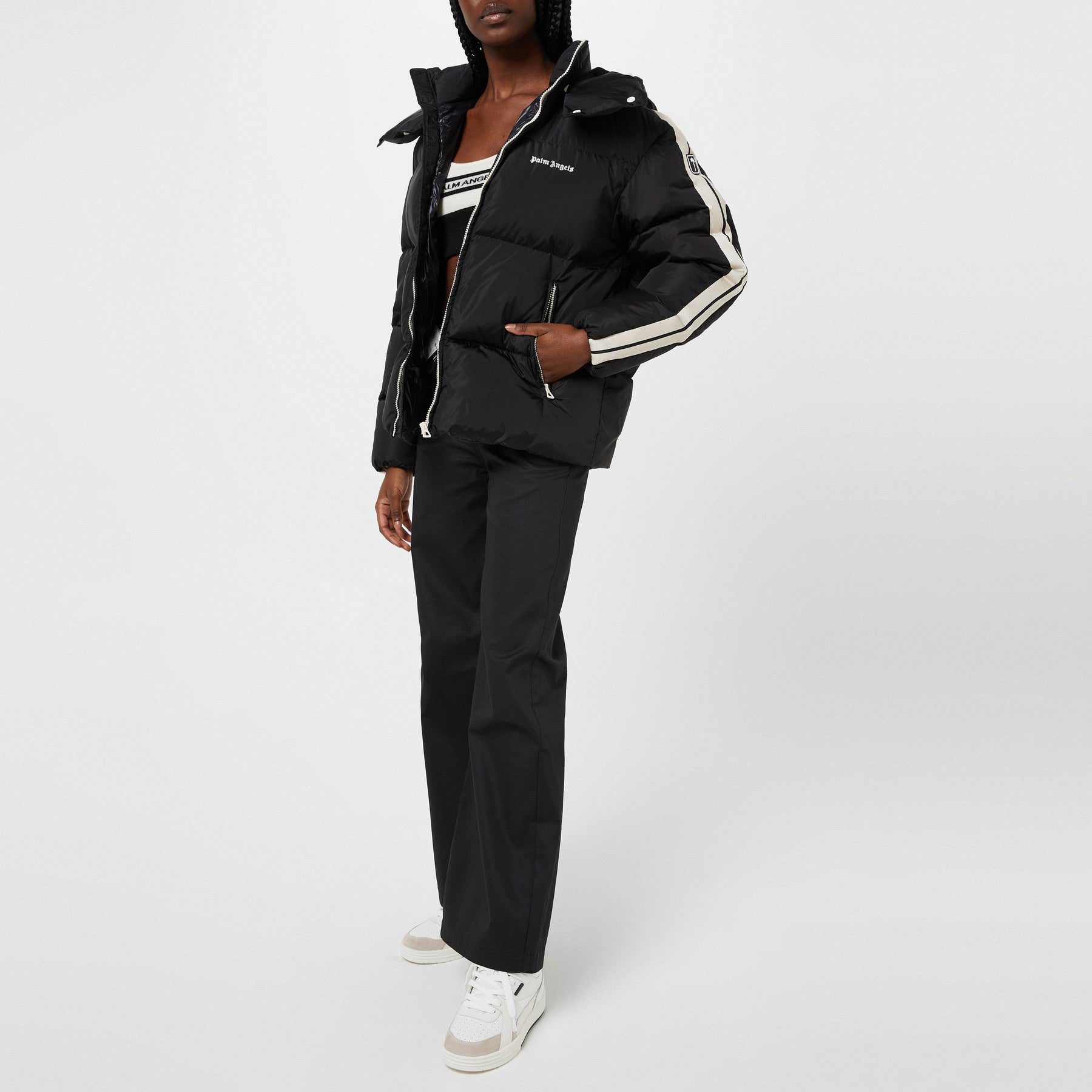 Hood Logo Puffer Jacket
