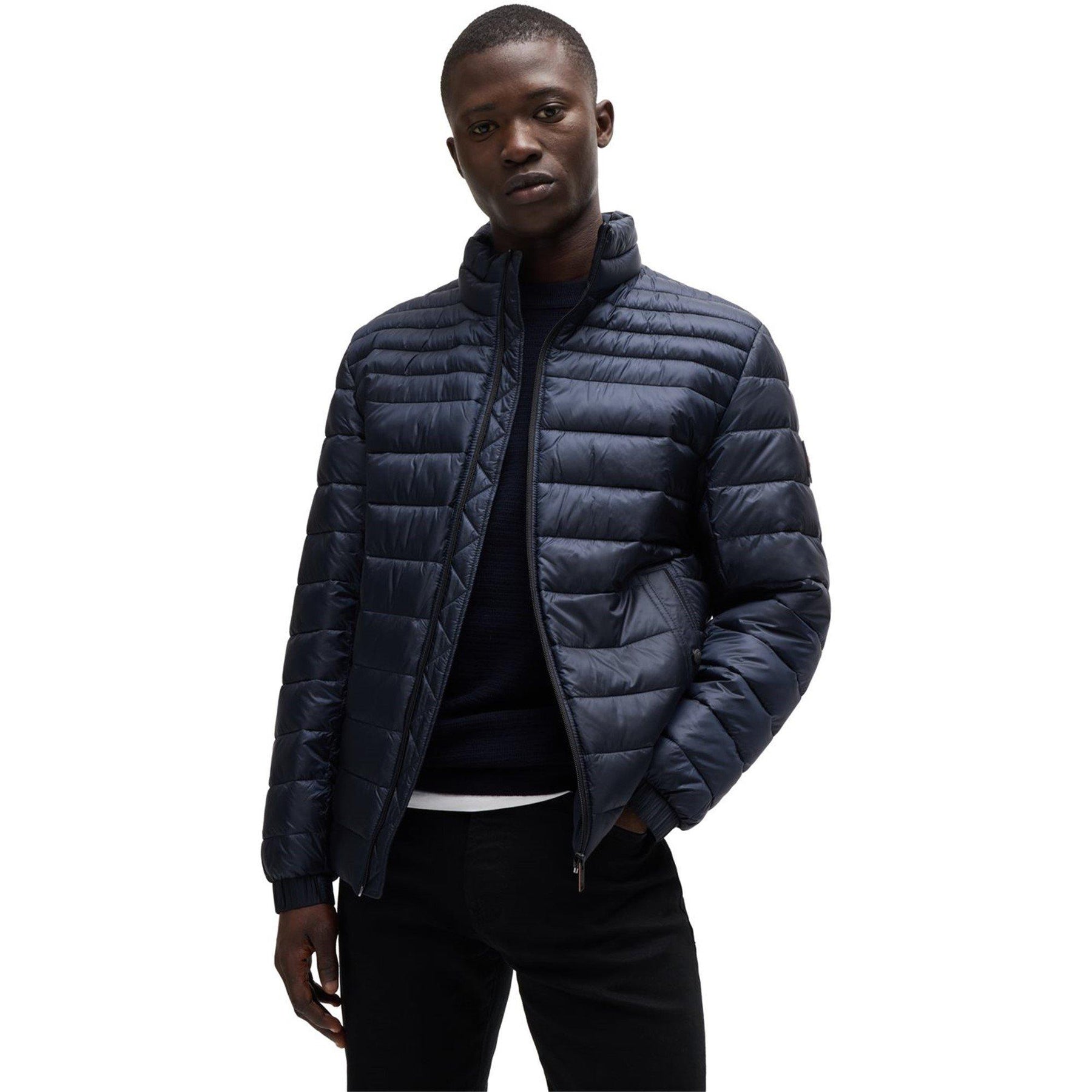 Water-Repellent Logo Badge Padded Jacket