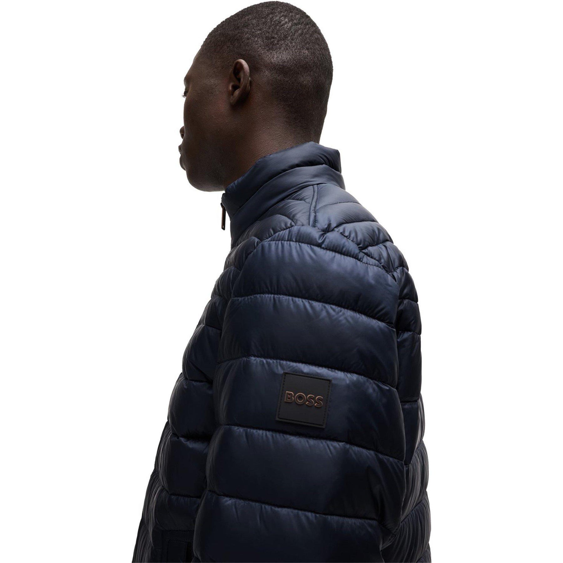 Water-Repellent Logo Badge Padded Jacket