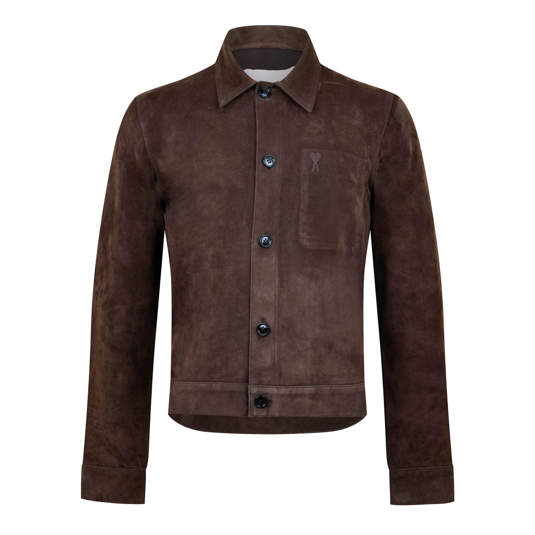 Leather Buttoned Overshirt