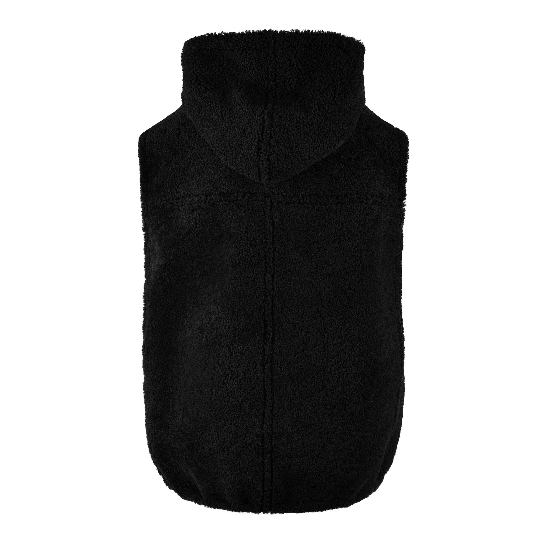 Women's Reversible Suede And Shearling Logo Gilet