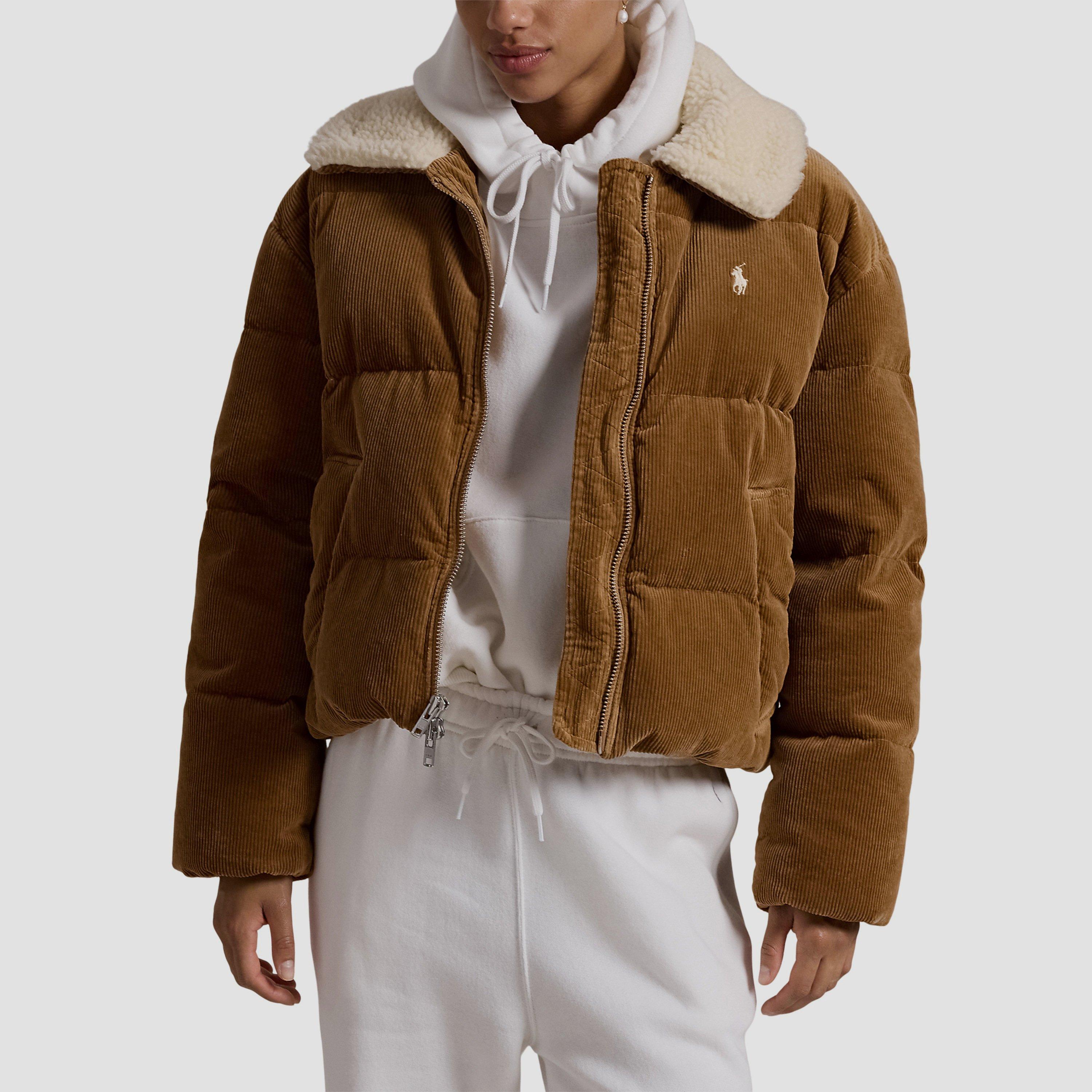 Quilted Corduroy Down Jacket