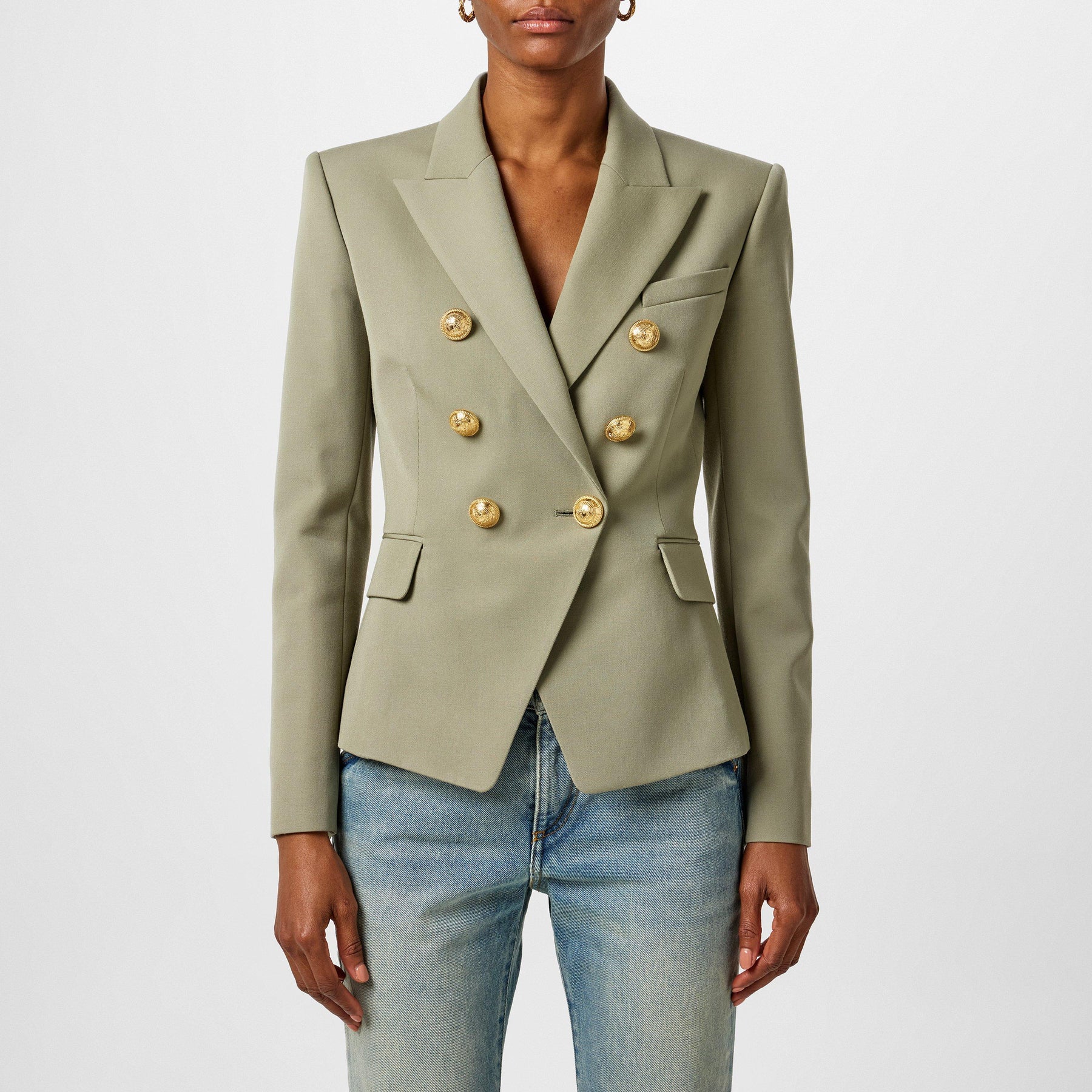 Grain De Poudre 6-Button Jacket