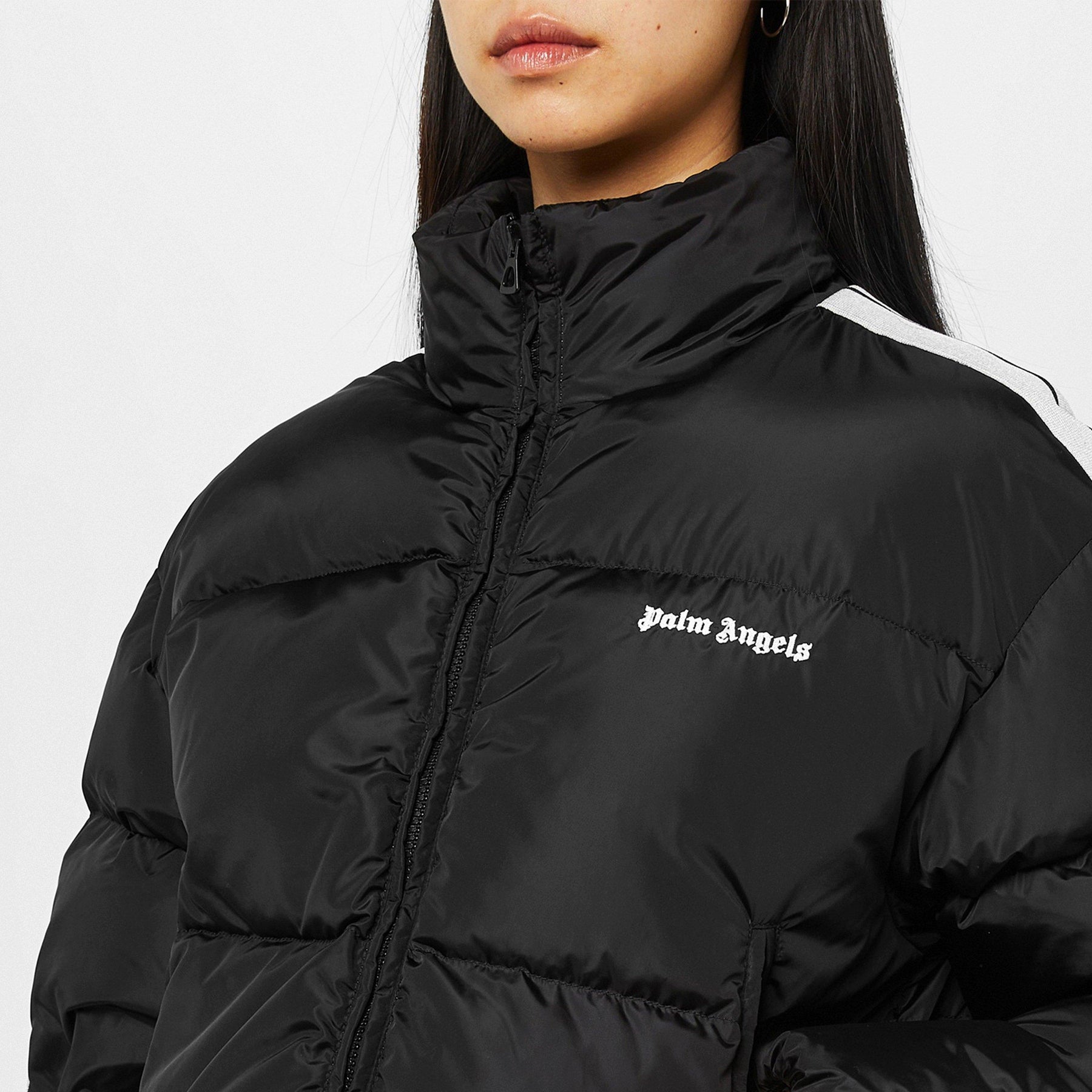 Cropped Track Padded Jacket