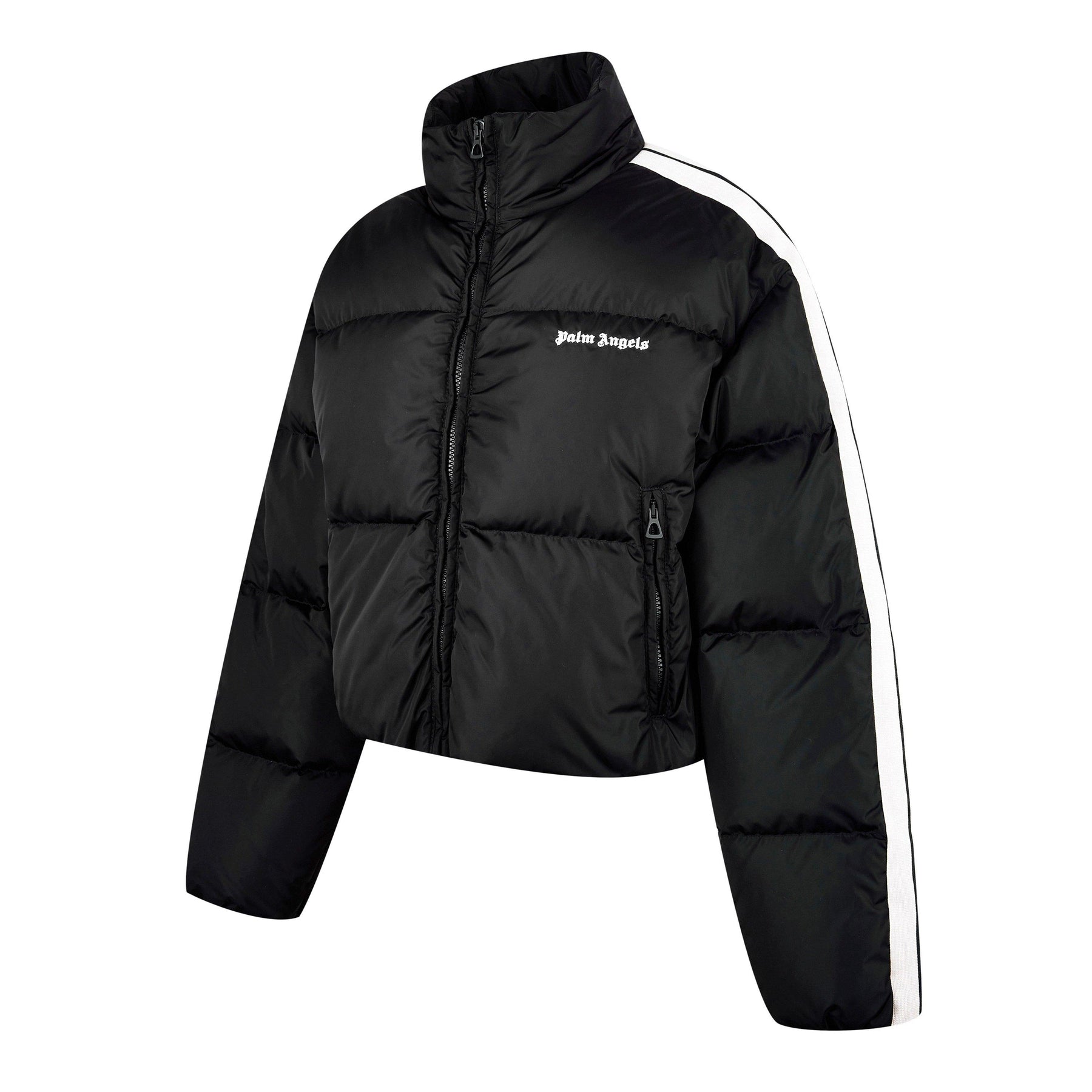 Cropped Track Padded Jacket