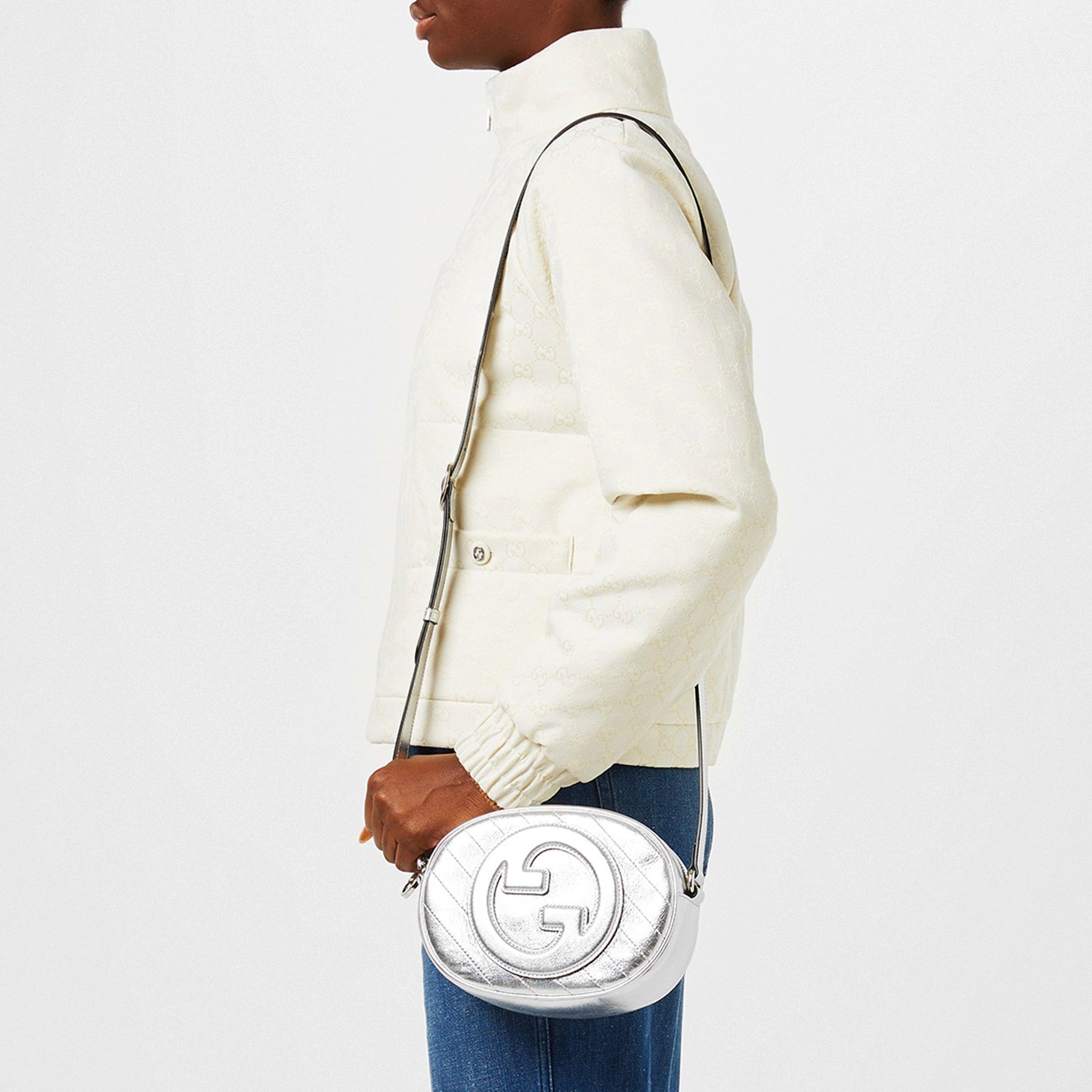 GG Canvas Bomber Jacket