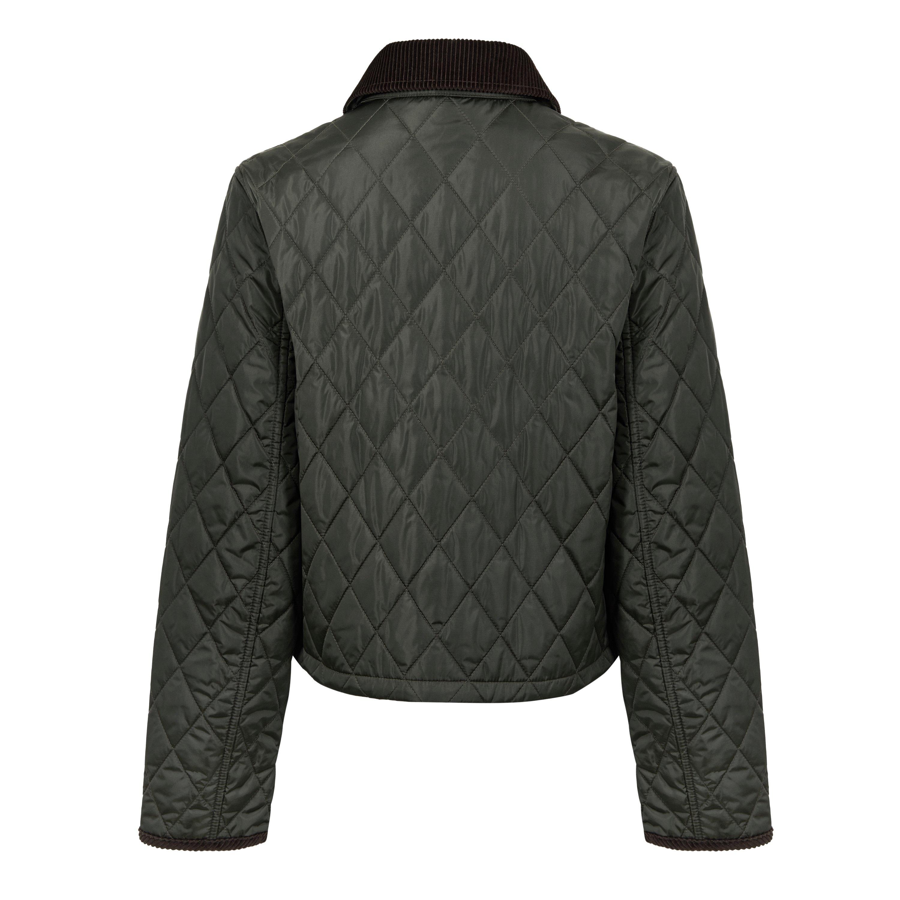 Cropped Diamond Quilted Jacket