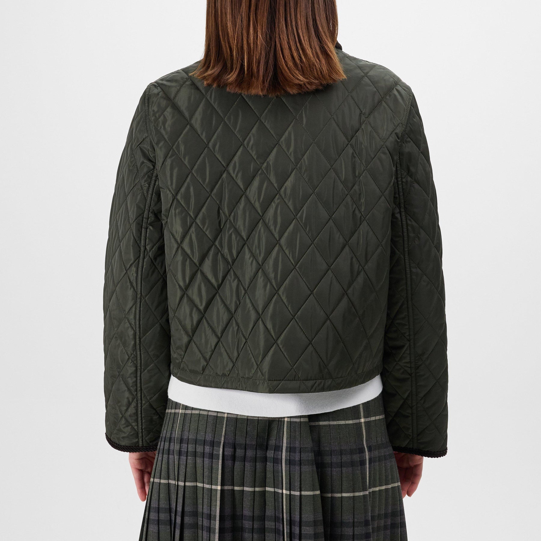 Cropped Quilted Jacket