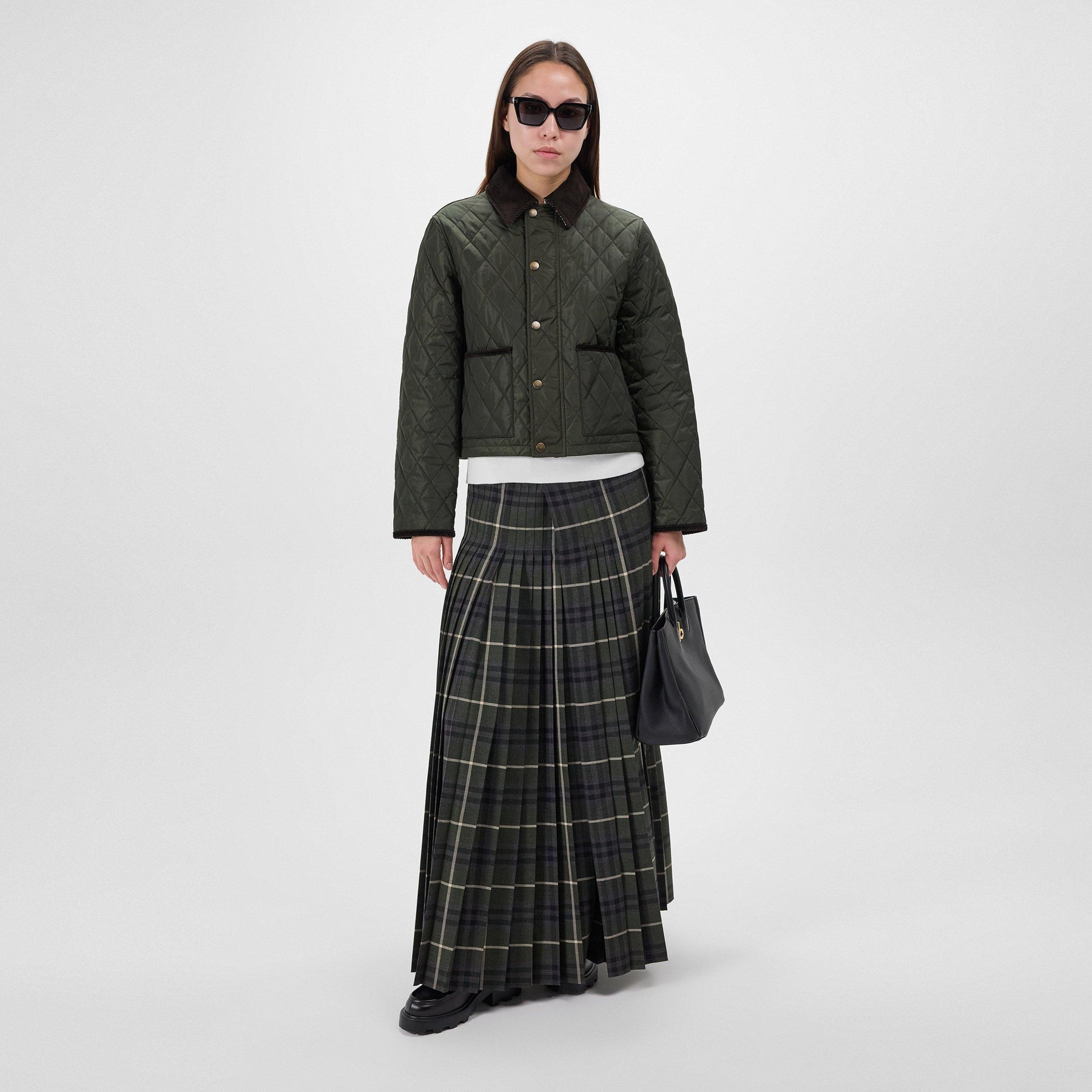 Cropped Quilted Jacket