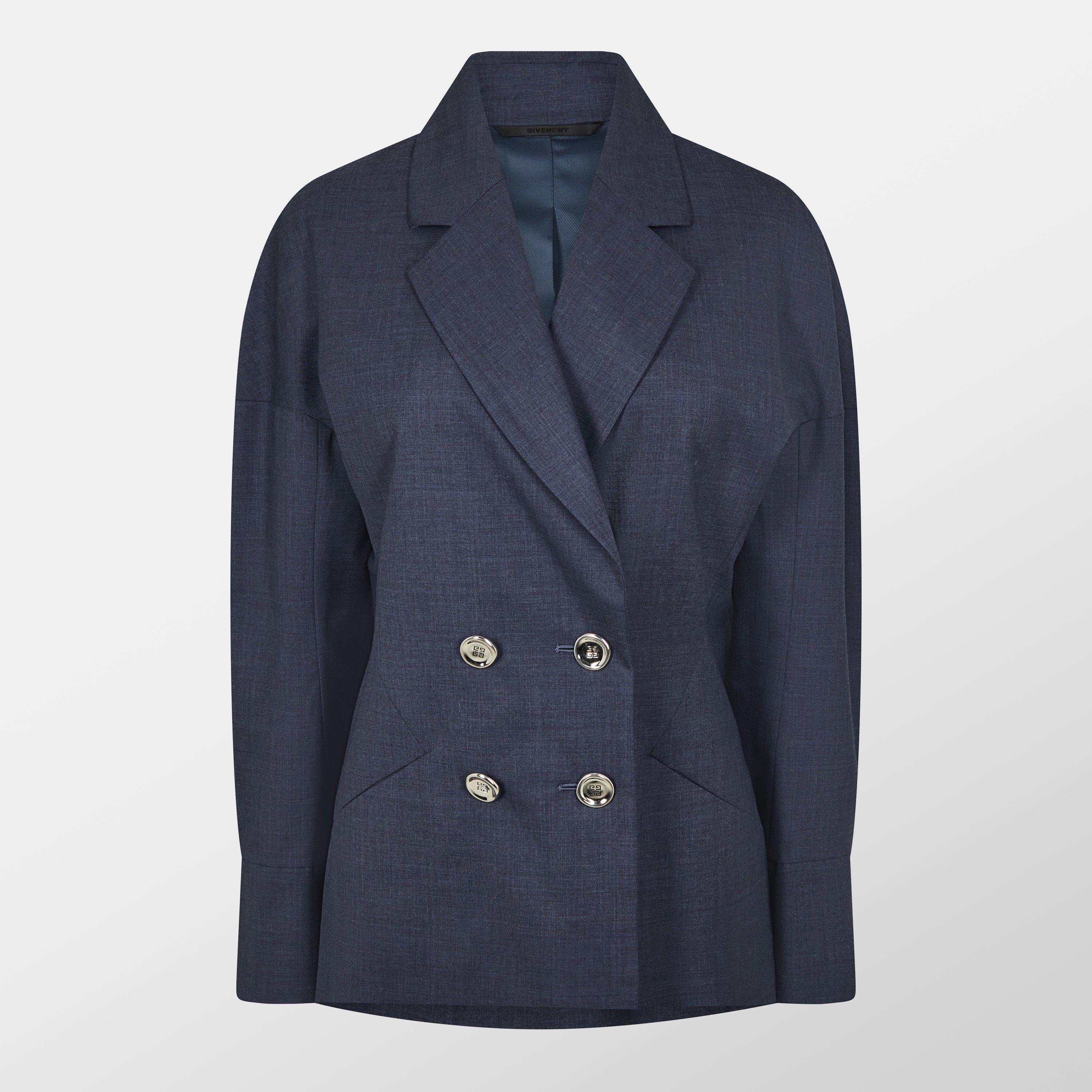 Wool Long Sleeve Slim Fit Blazer