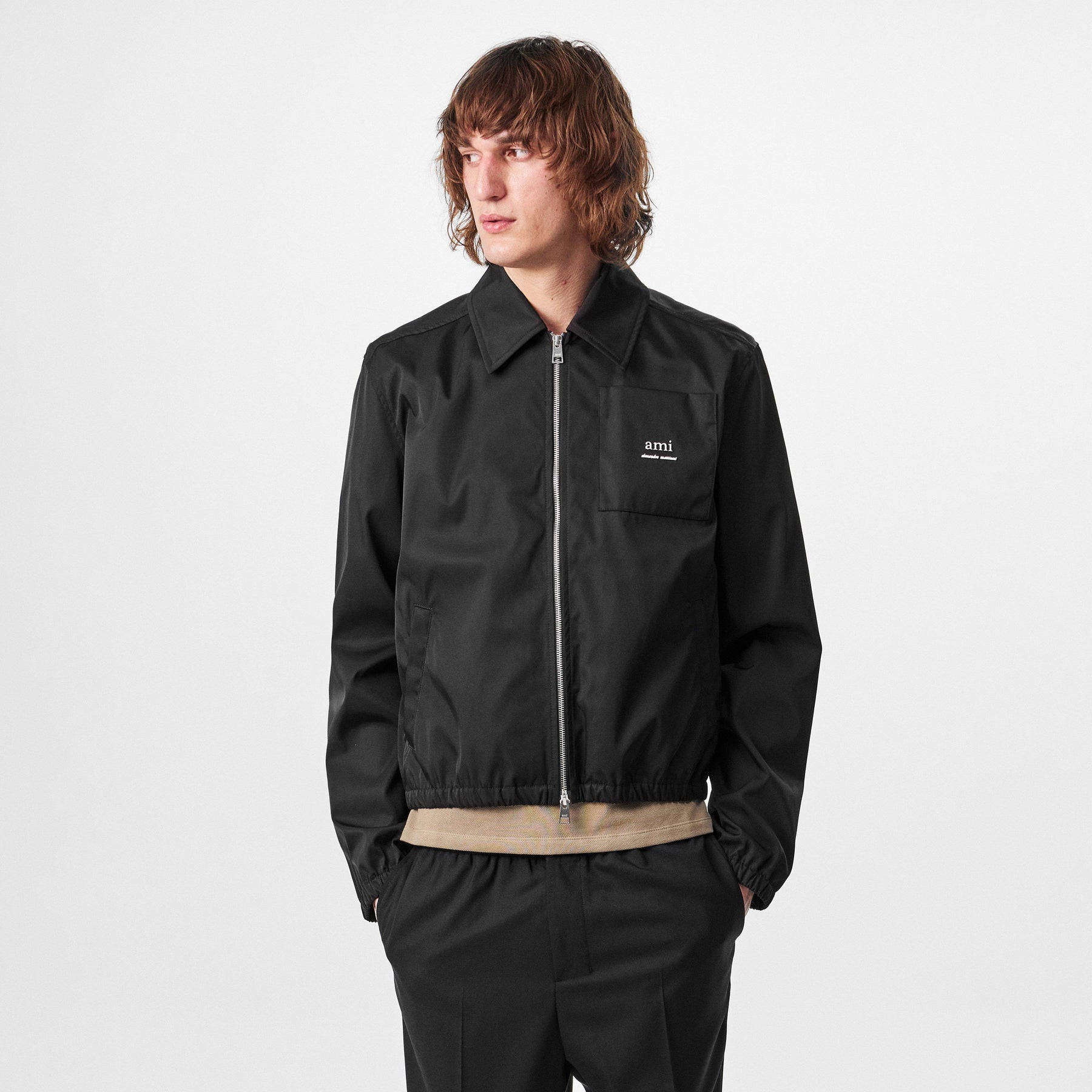 Ami Text Zip Jacket