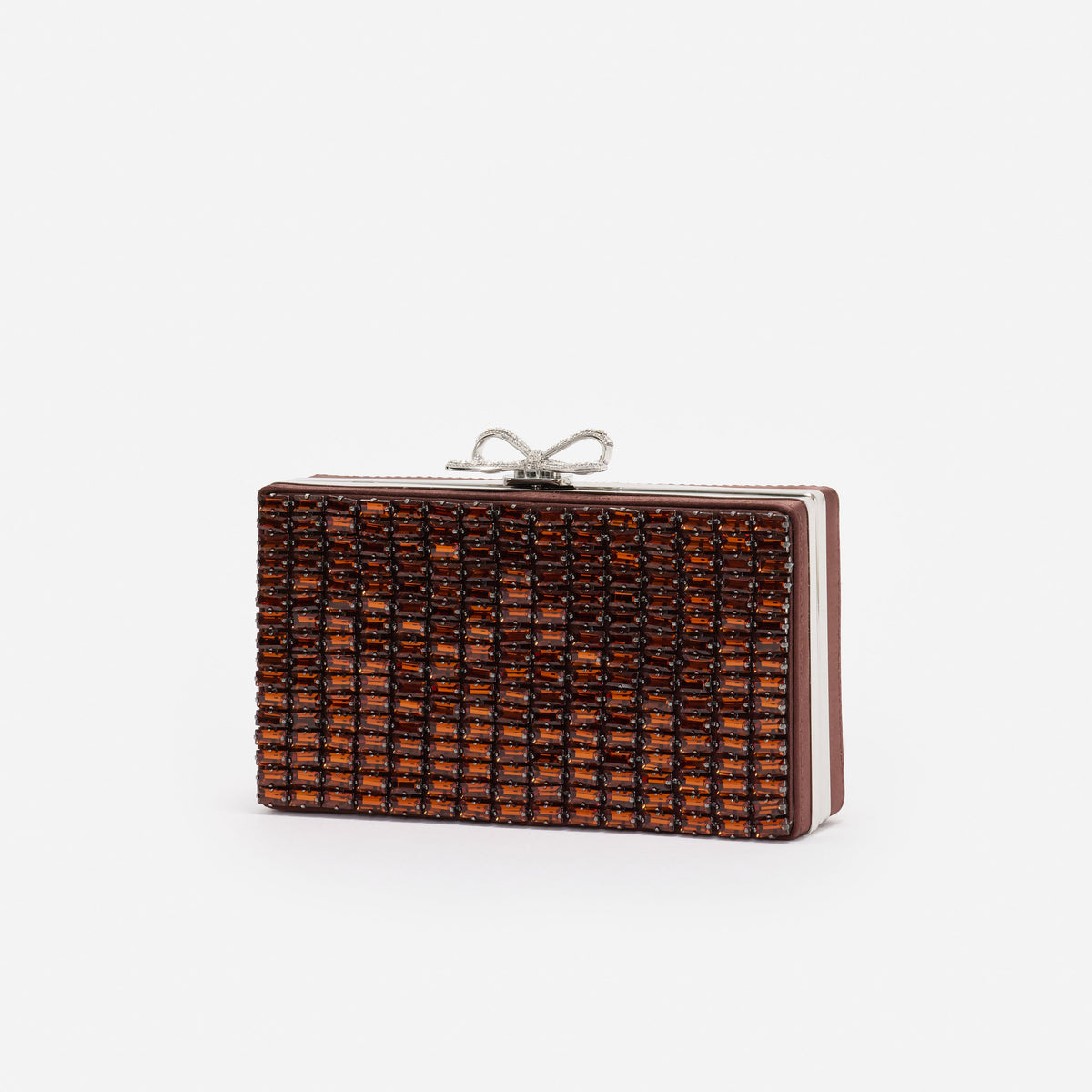 Brown Chainmail Clutch Bag
