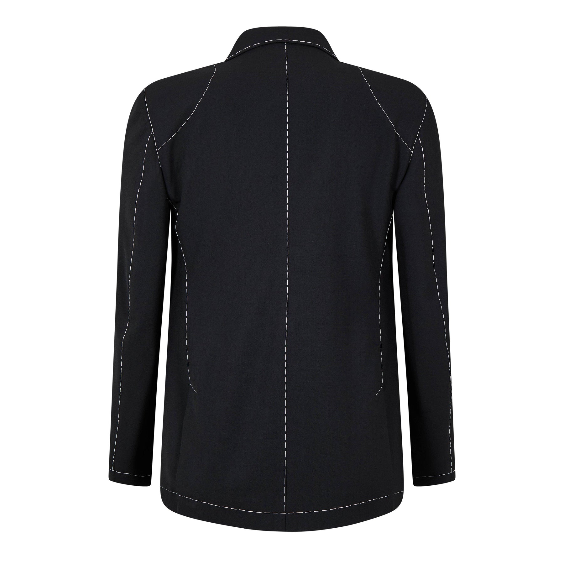 Runway Body Stitch Double-Breasted Jacket