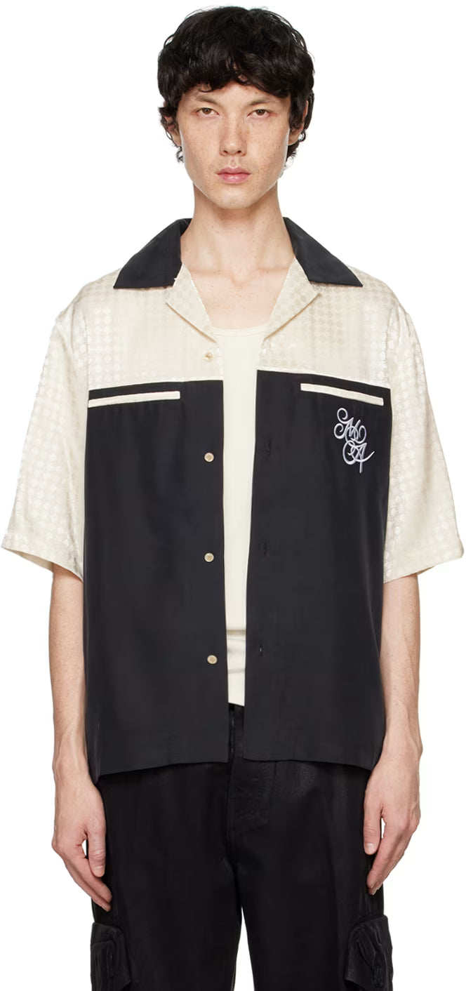 Black MA Quad Yoke Camp Shirt
