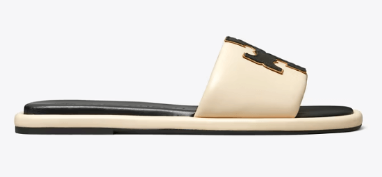 Tory Burch DOUBLE T SPORT SLIDE - Shoe size (US Sizing): 5 Slides | Shop From The Mirage