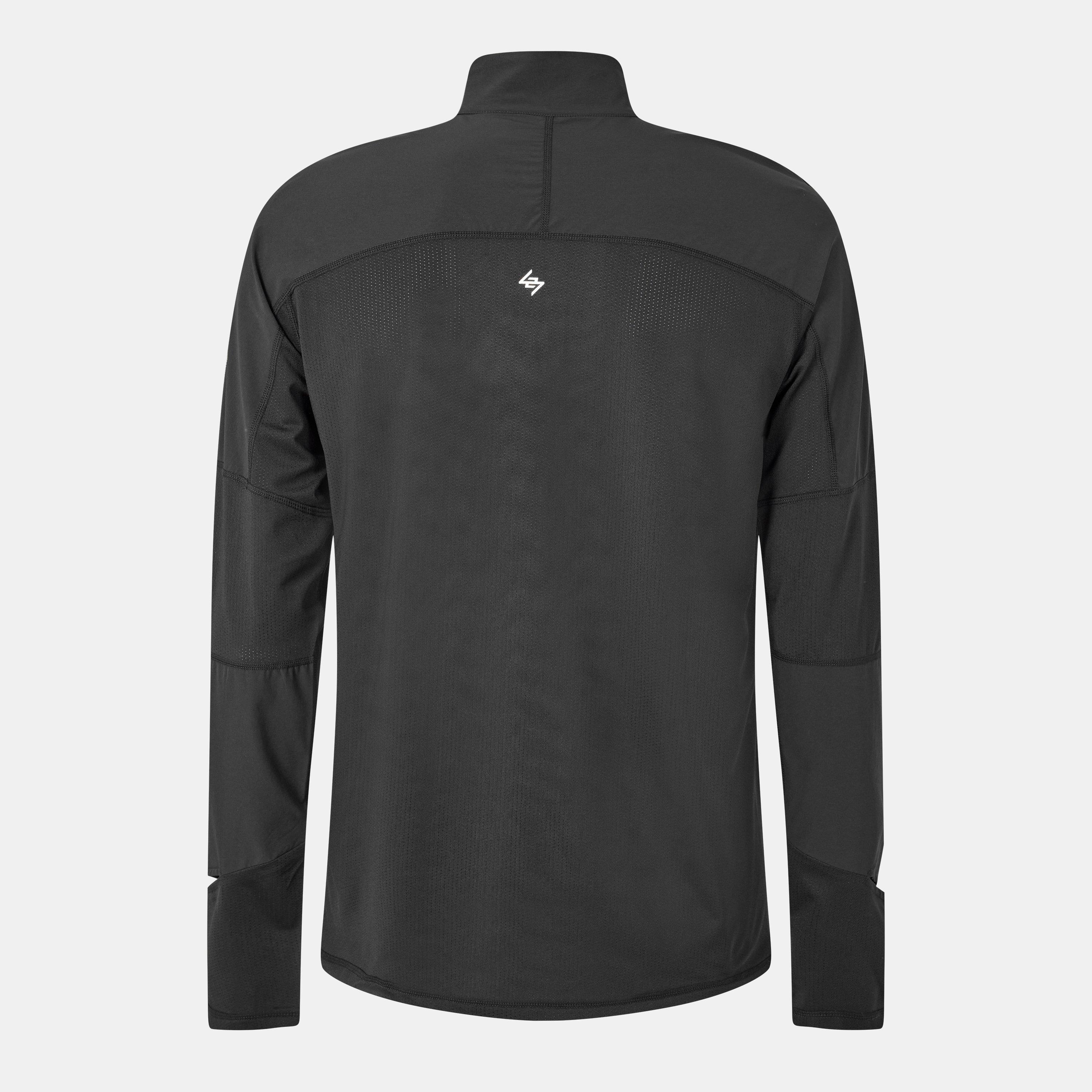 Men's Quarter-Zip Long-Sleeve Performance Gym Top
