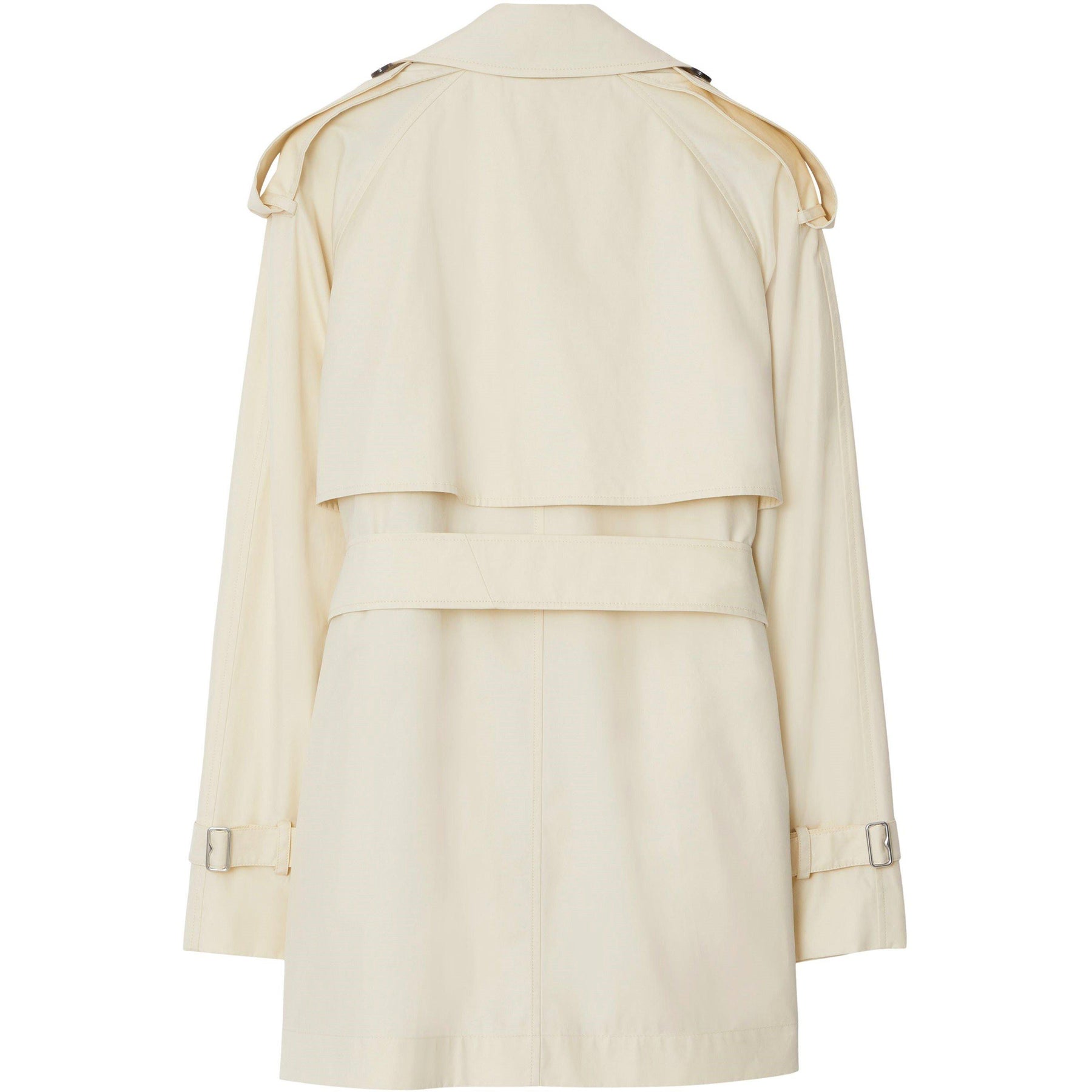 Short Gabardine Trench Coat