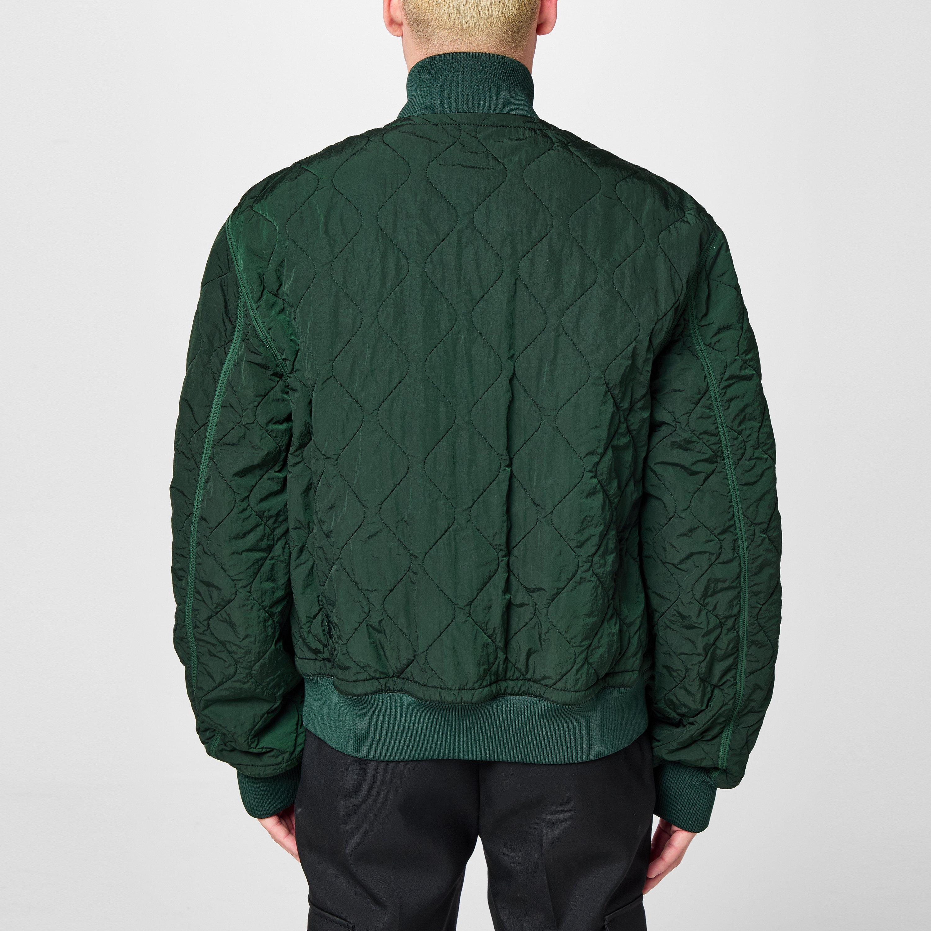 Quilted Nylon Bomber Jacket