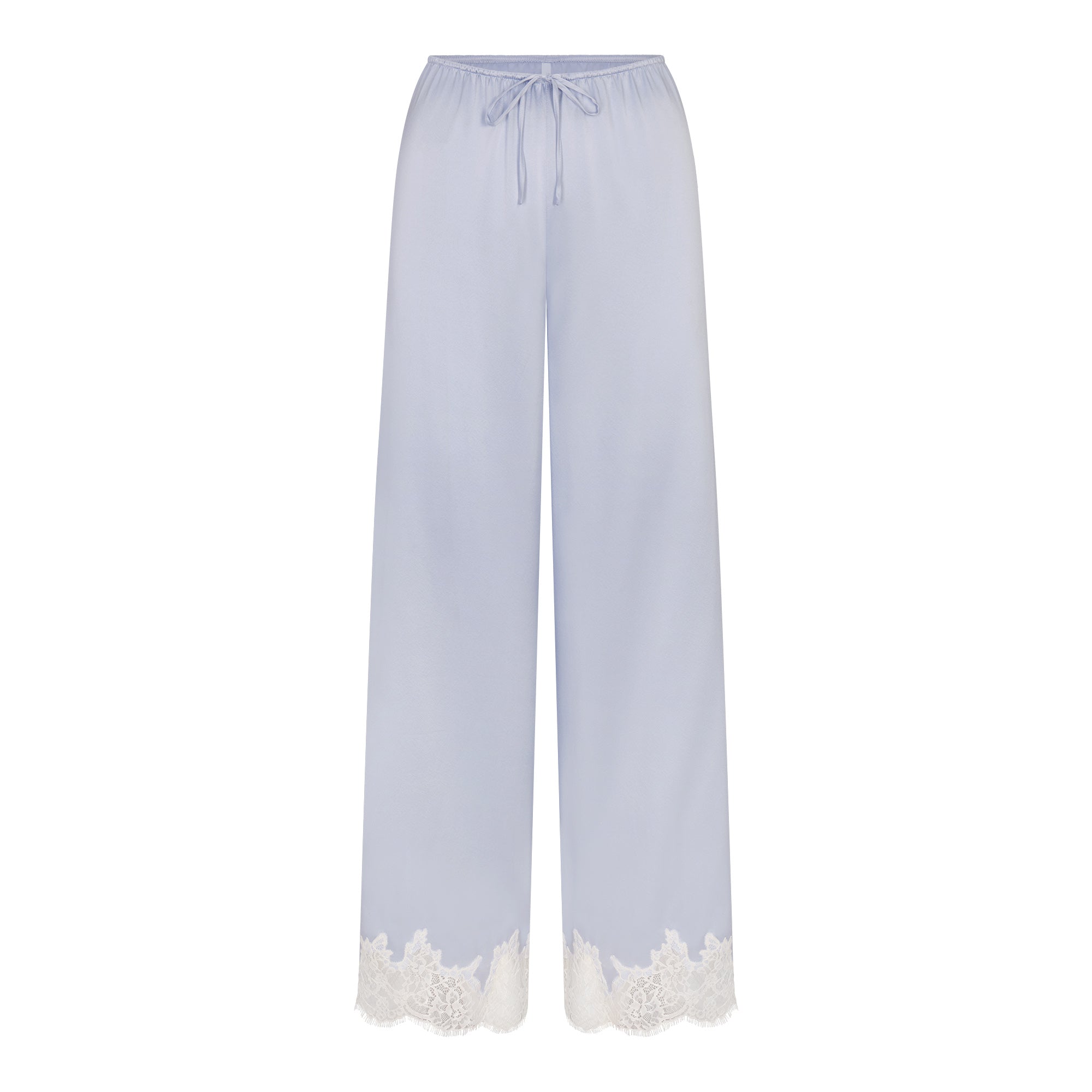 Silk Lace Straight Leg Pant