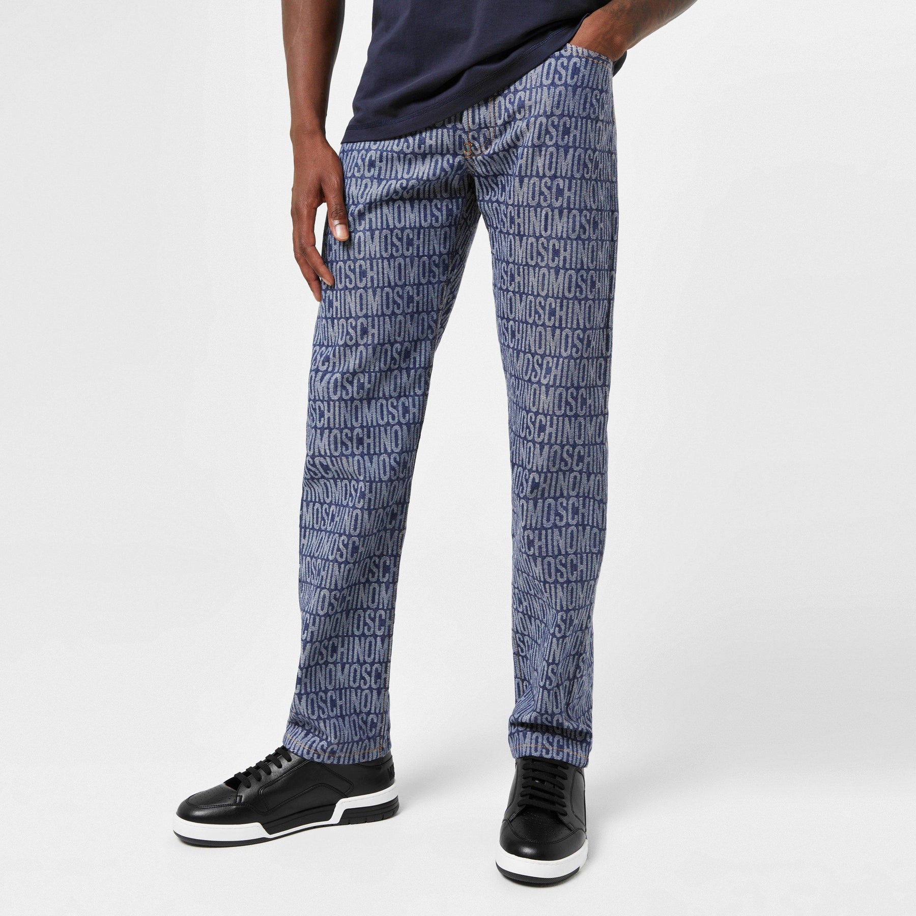 Jacquard Print Jeans