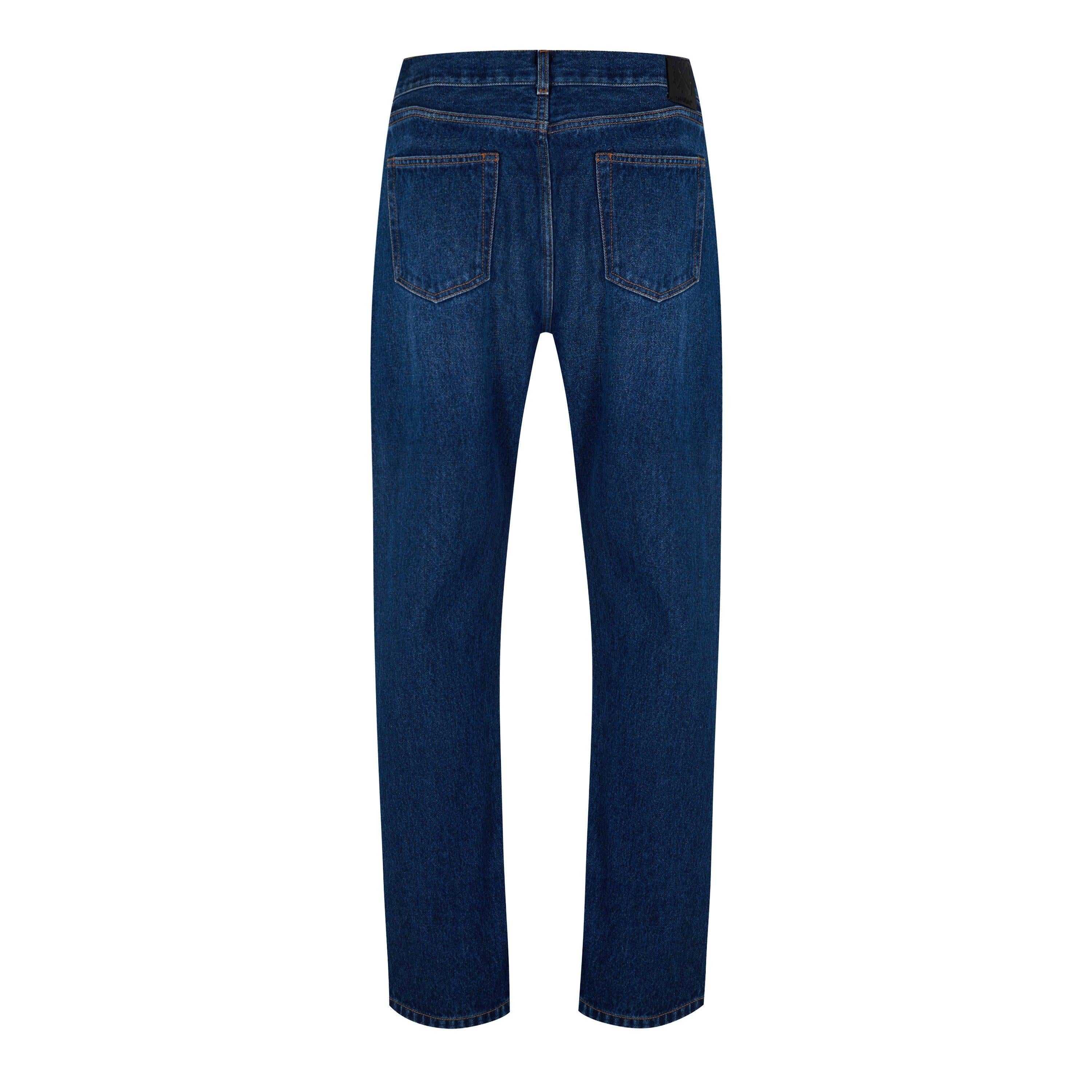 Zip Skate Mid Rise Straight Leg Jeans