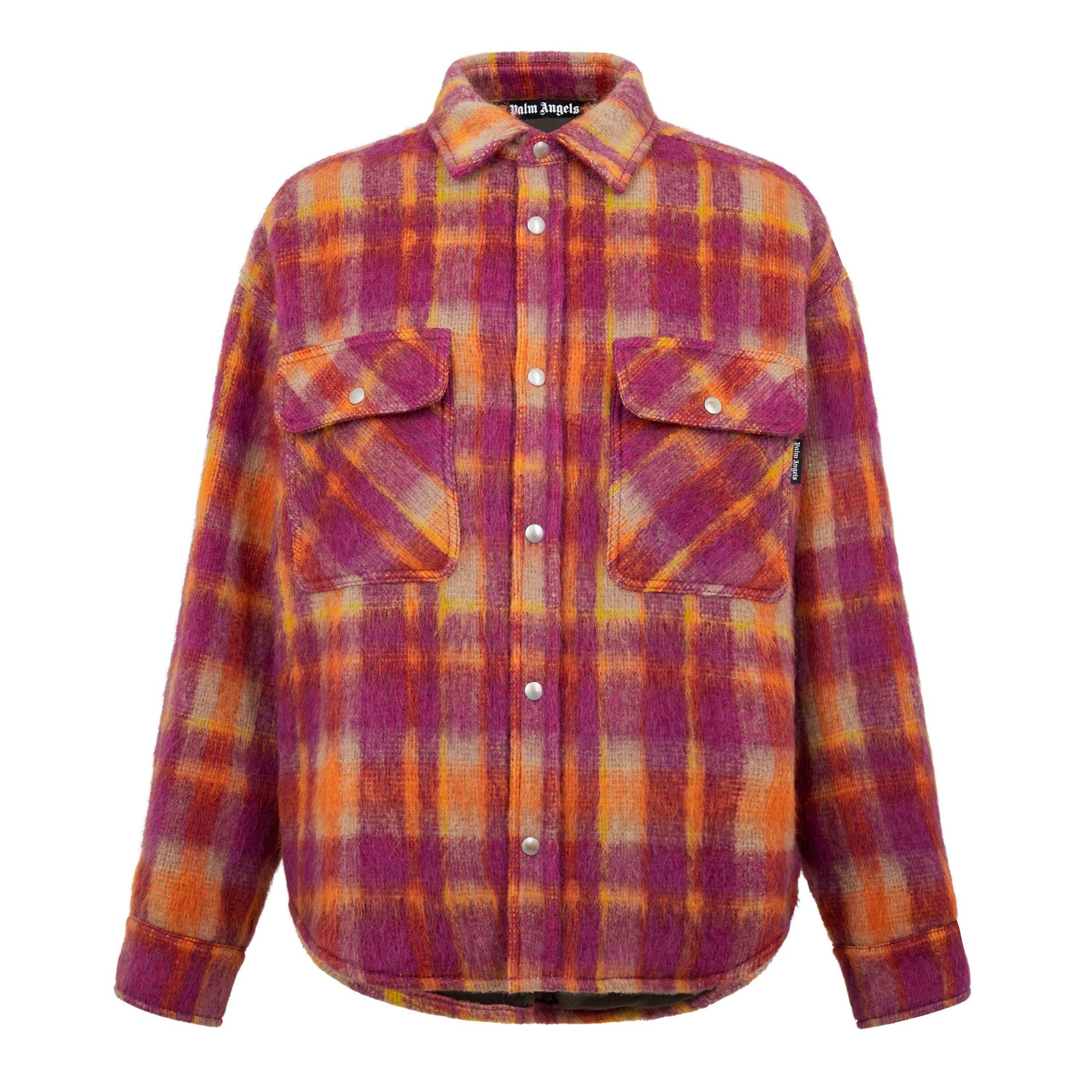 Brushed Wool Check Overshirt