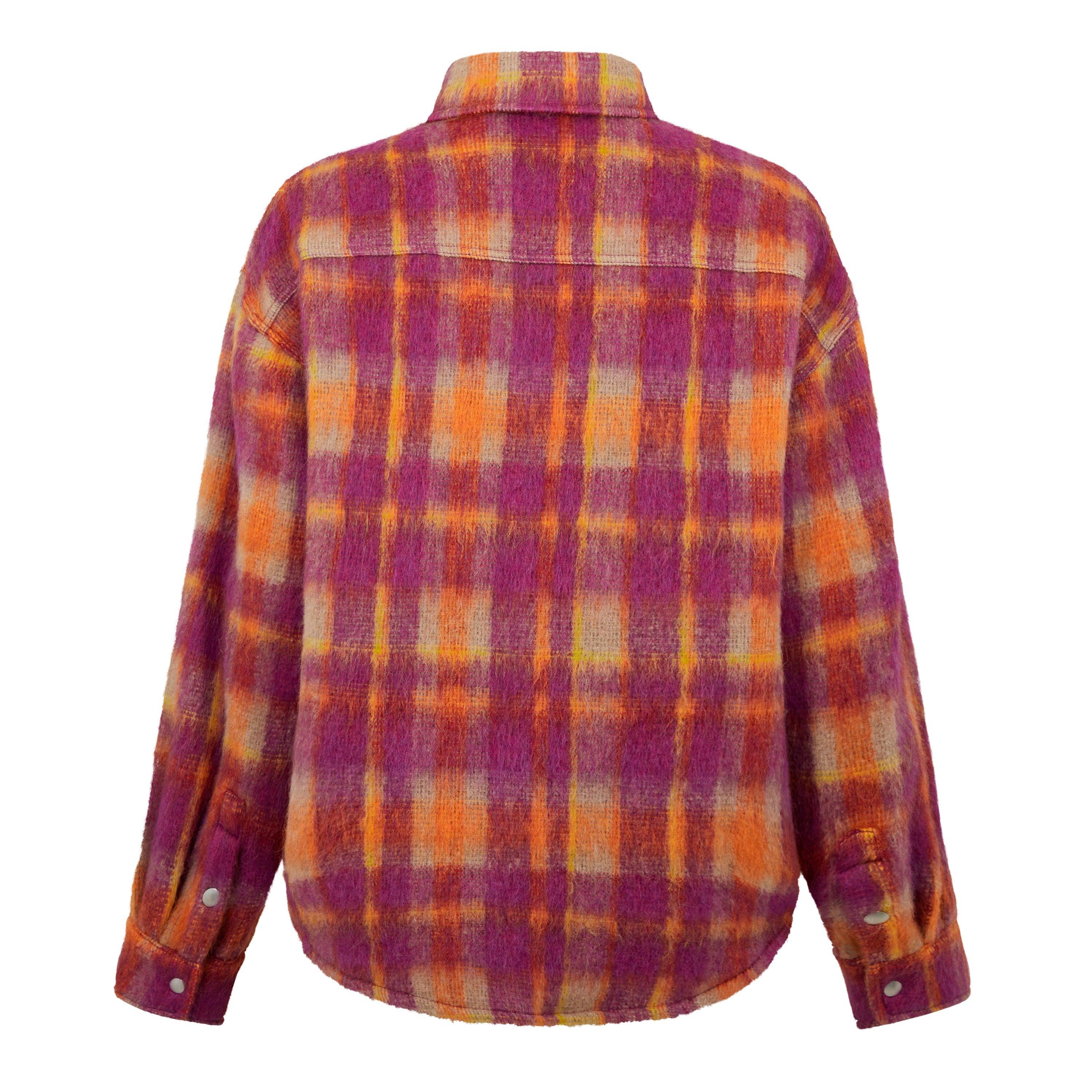 Brushed Wool Check Overshirt