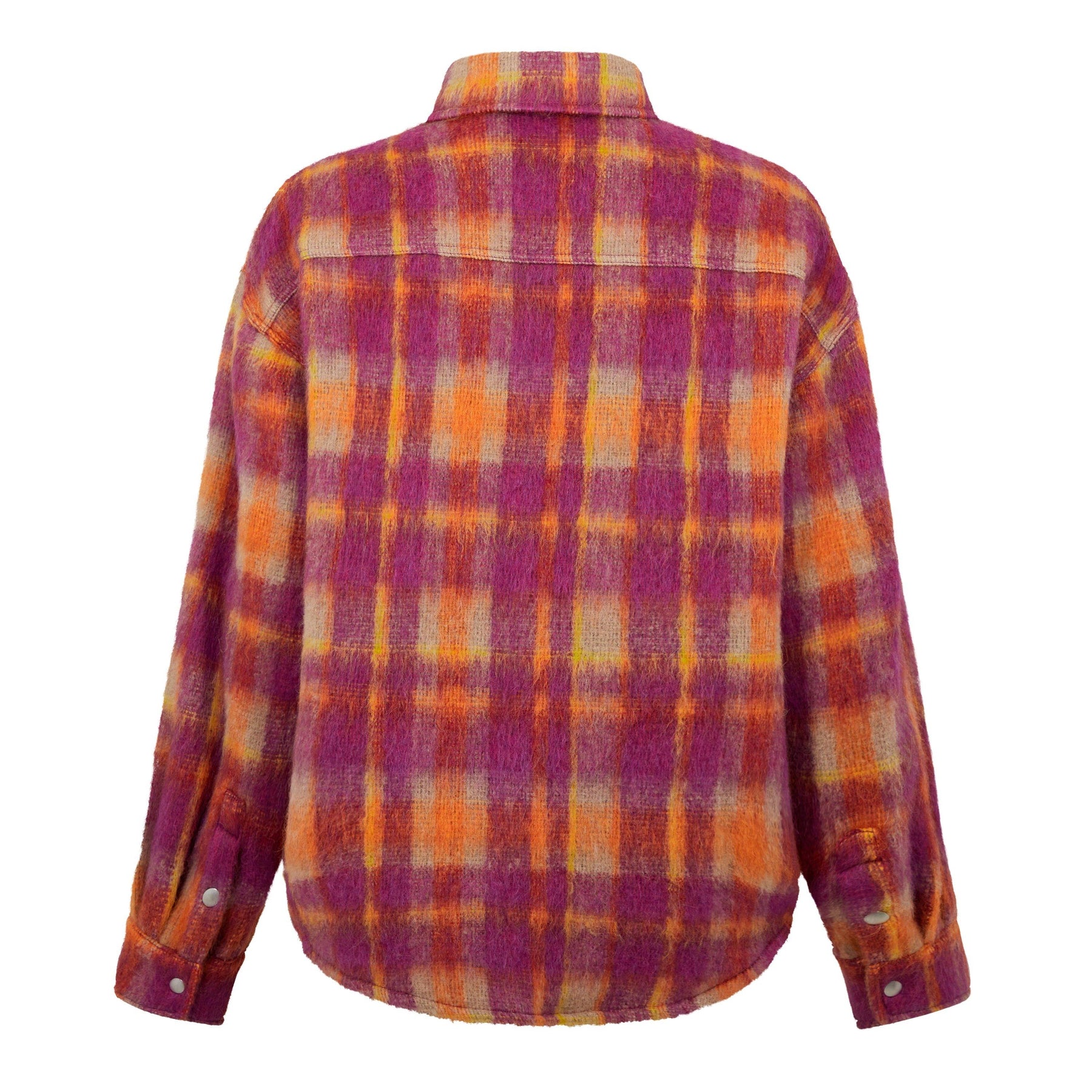 Brushed Wool Check Overshirt