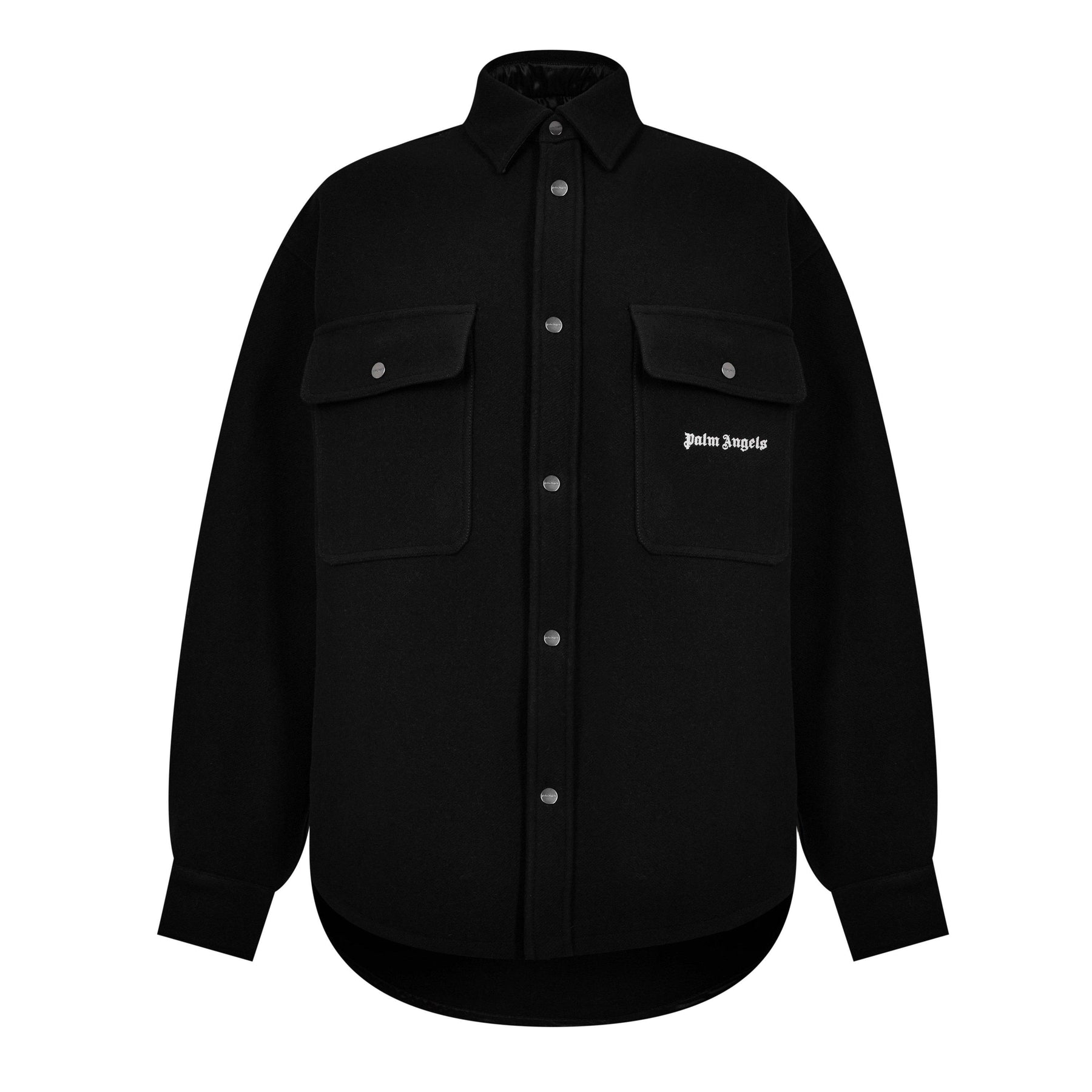 Snap-Up Logo Overshirt