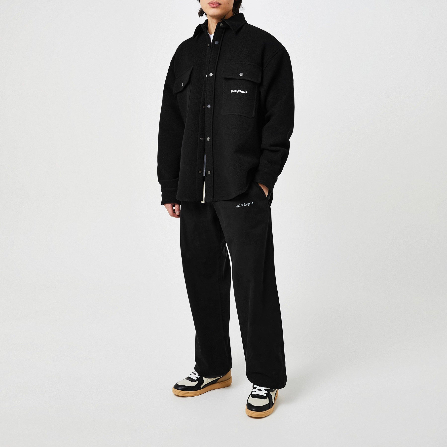 Snap-Up Logo Overshirt