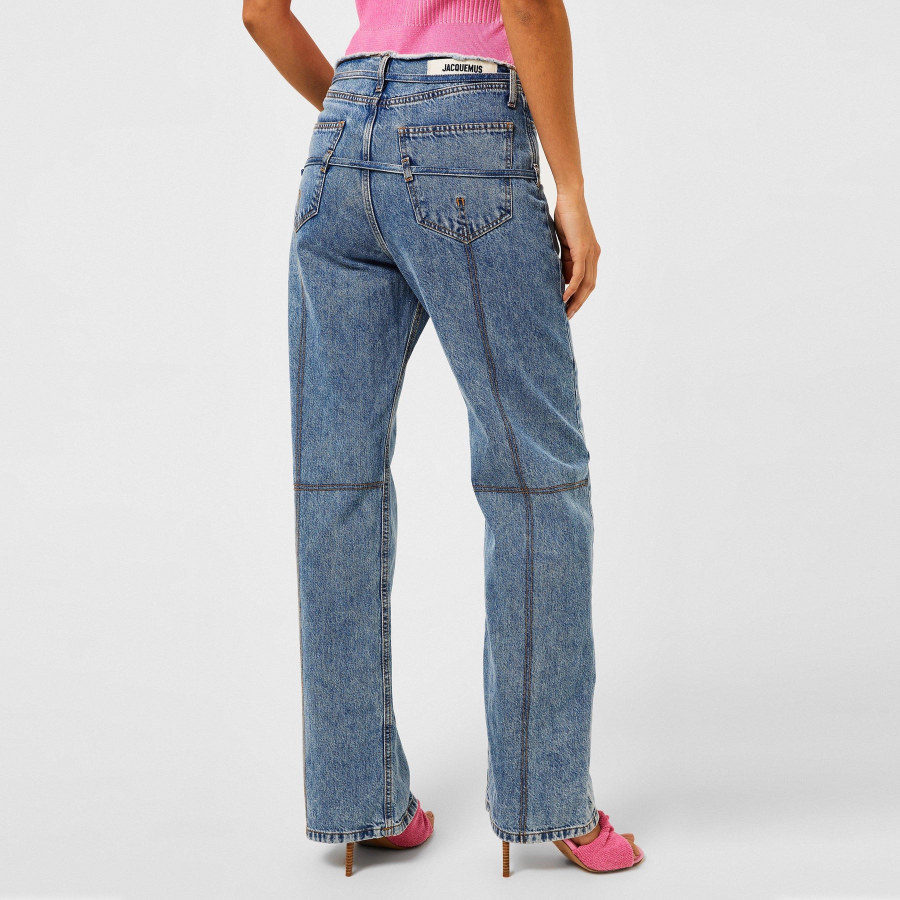 Le De Nimes Wide-Leg Organic Jeans