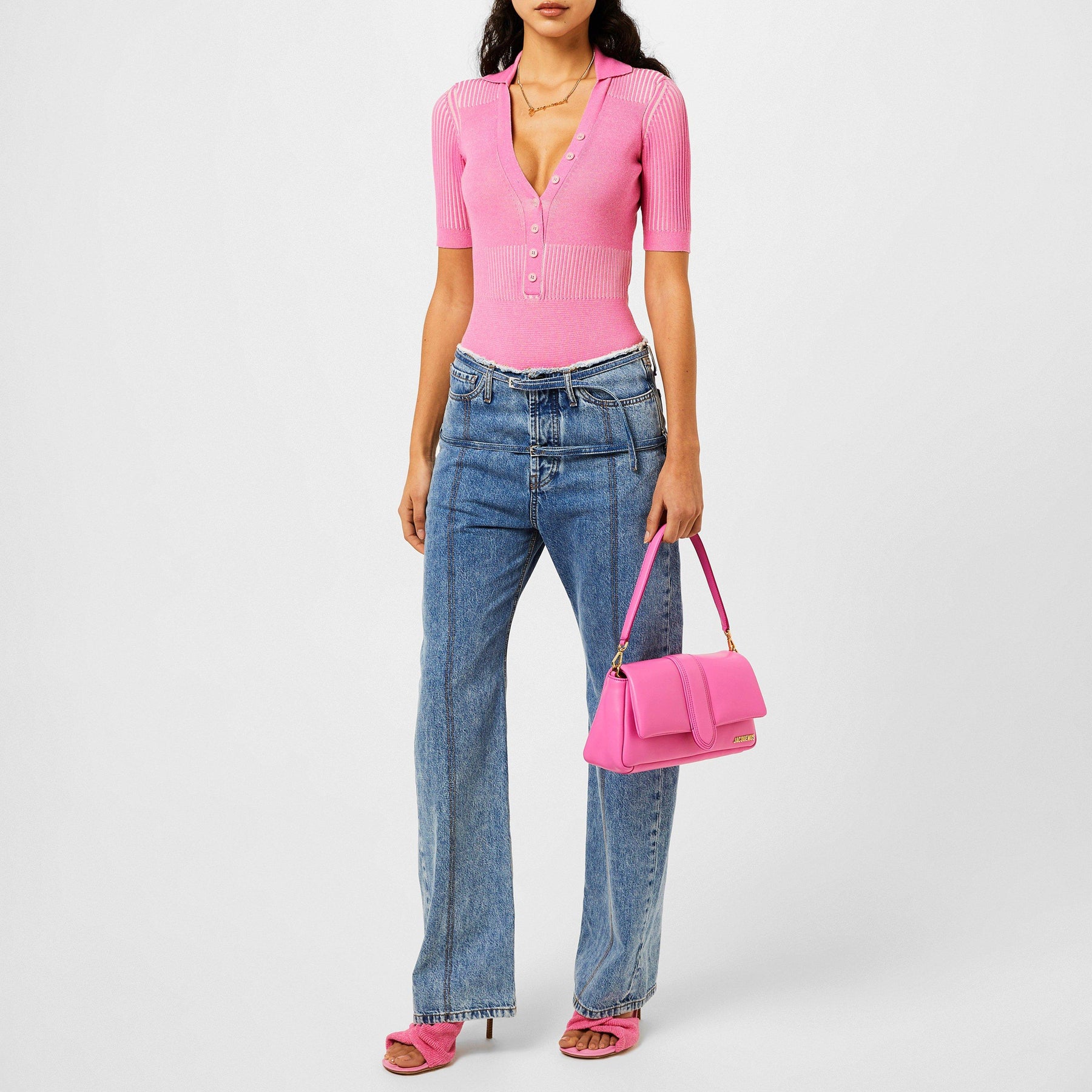 Le De Nimes Wide-Leg Organic Jeans