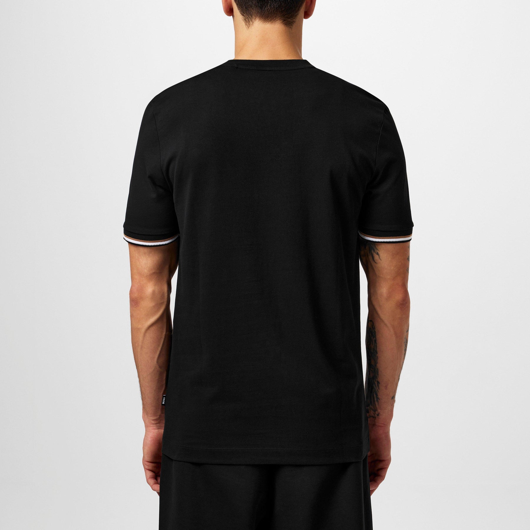 Men's Regular Fit Striped-Trim T-Shirt