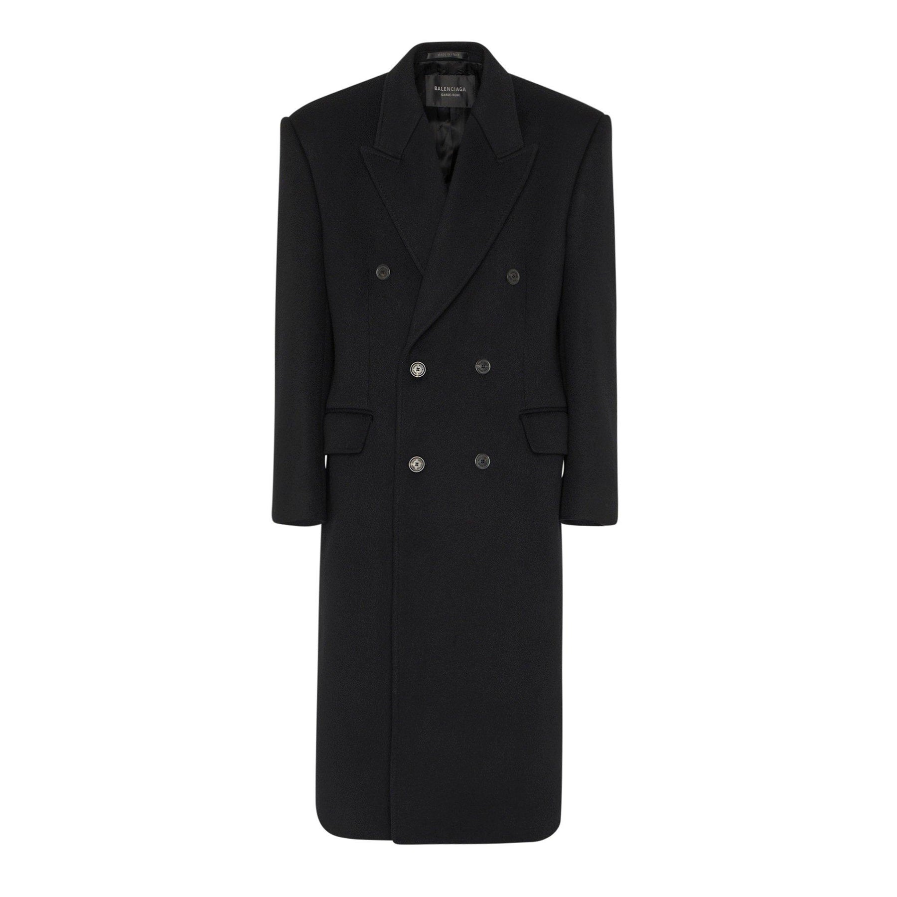 Double Breasted Cotton Overcoat