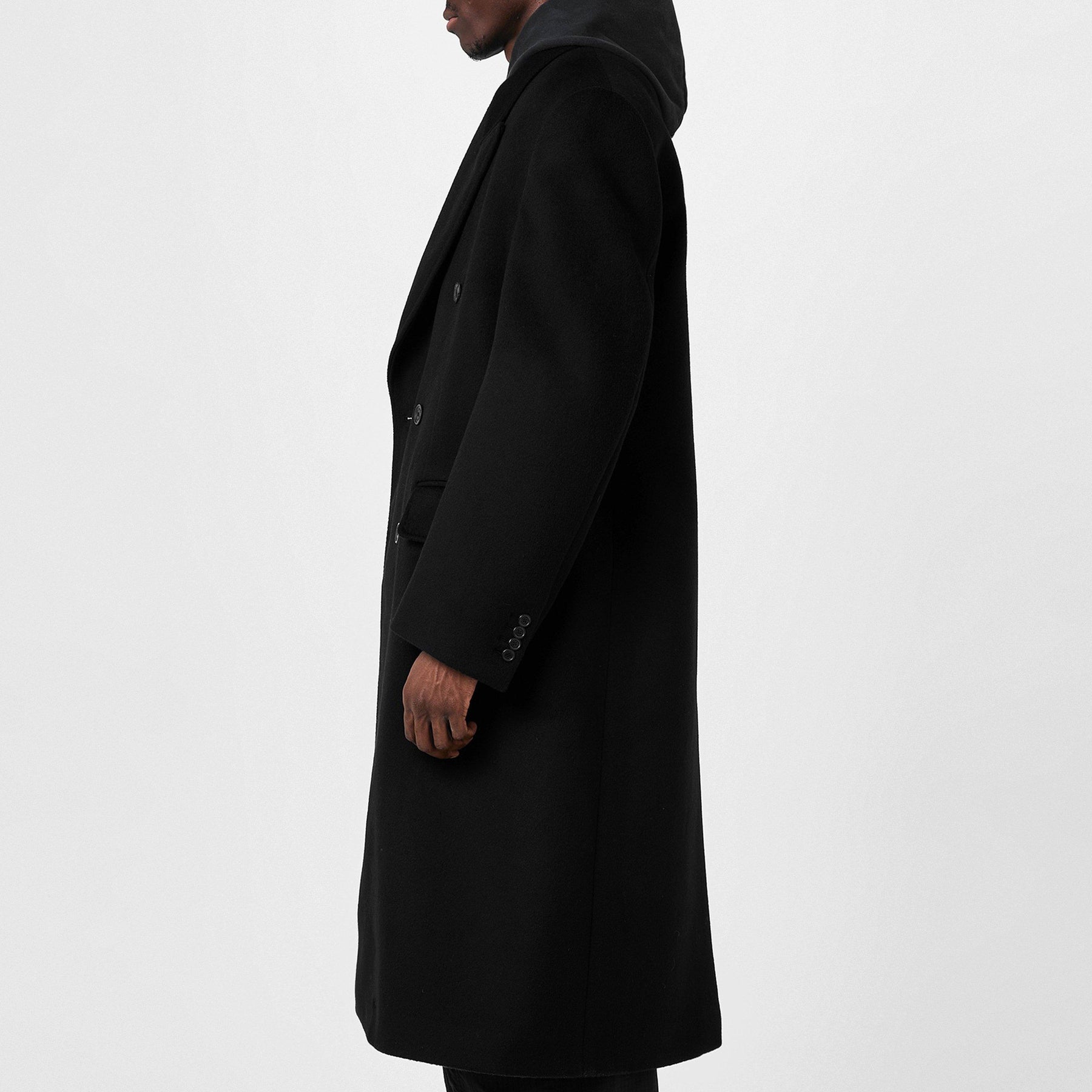 Double Breasted Cotton Overcoat