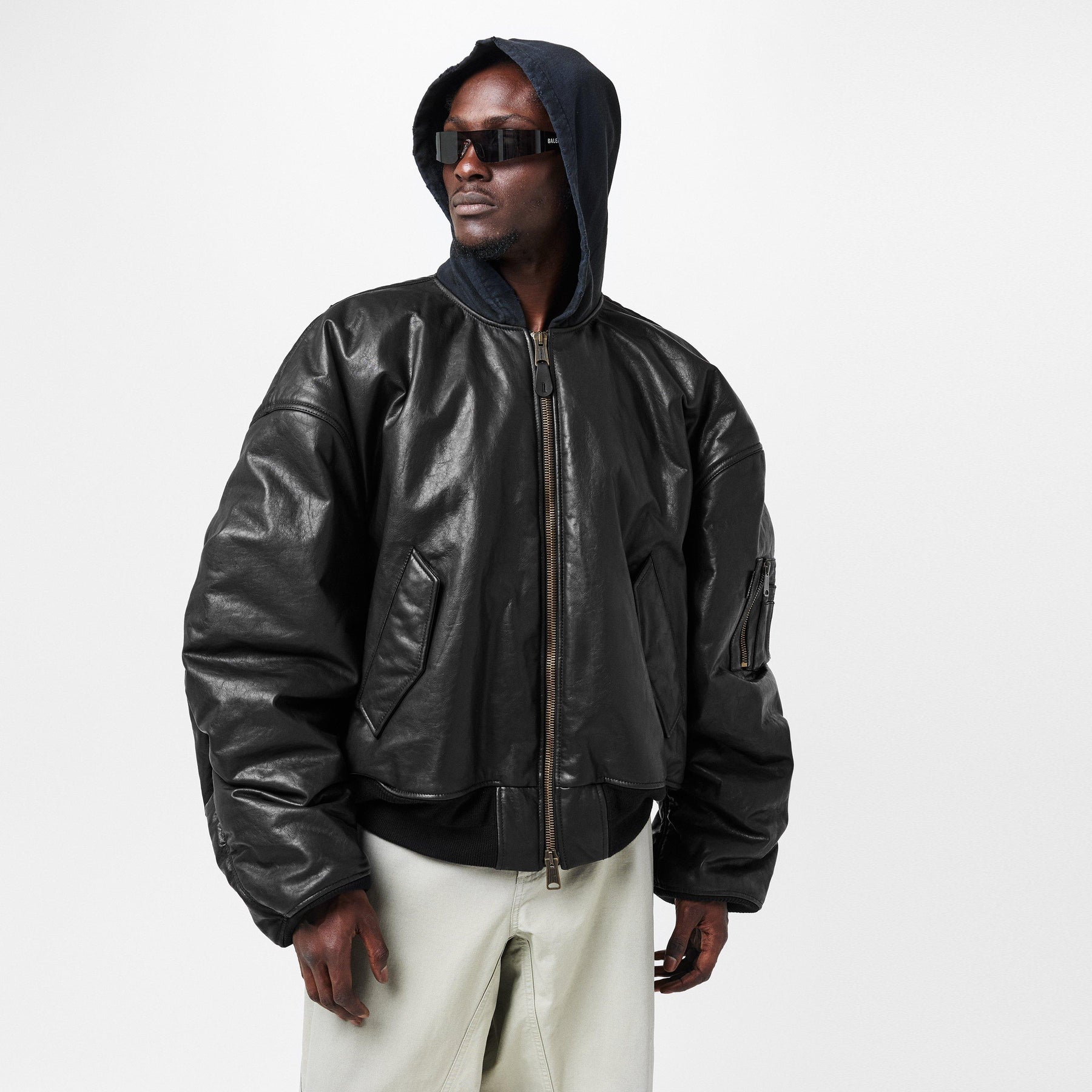 Diy Metal Outline Hooded Bomber