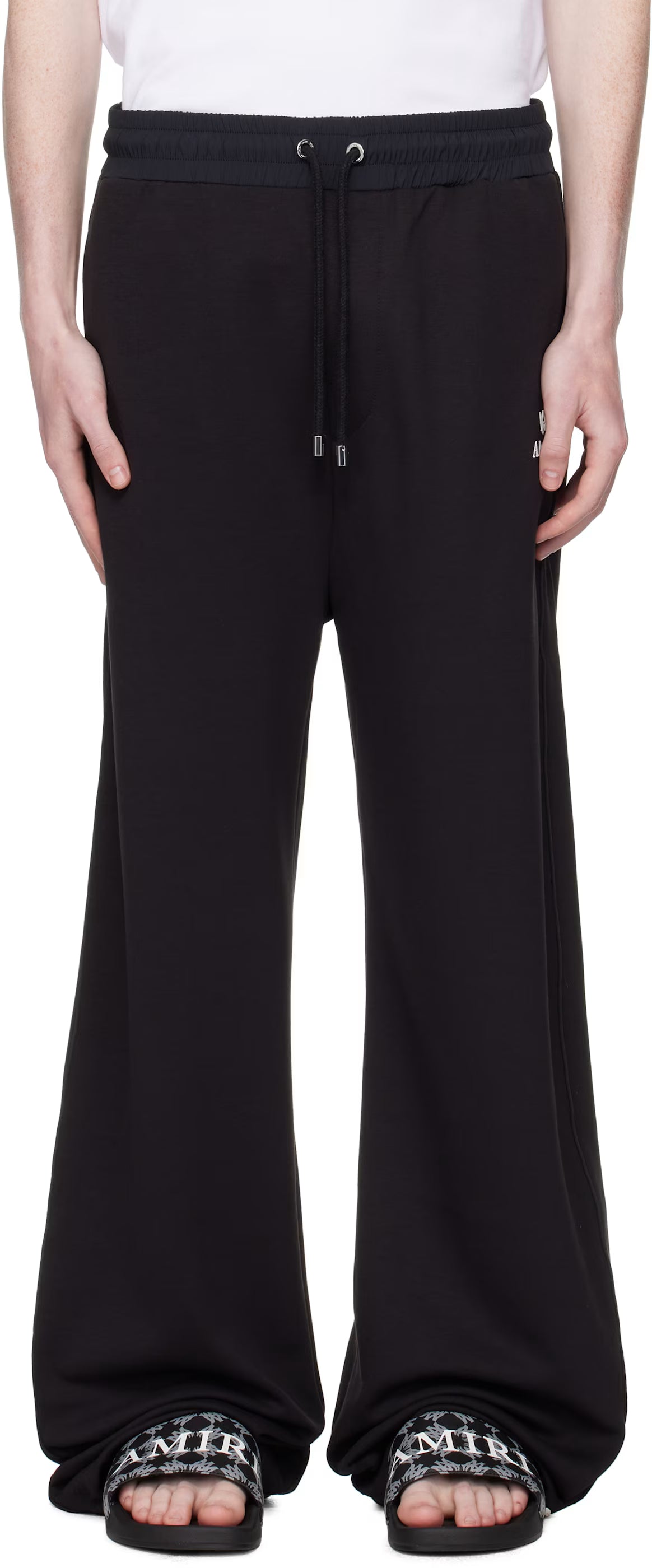 Black Lounge Track Sweatpants