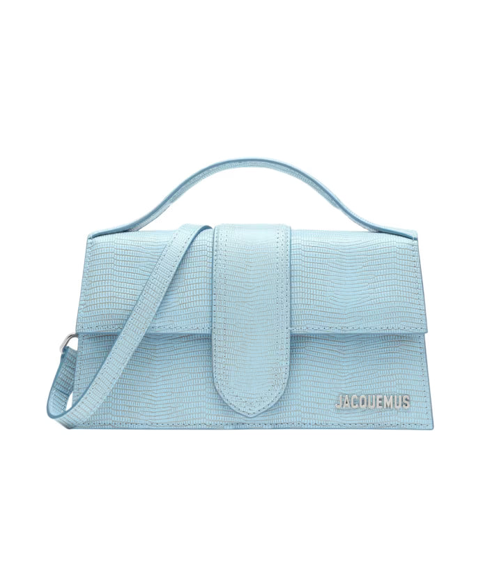 Blue Leather Handbag