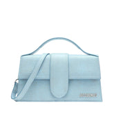 Blue Leather Handbag