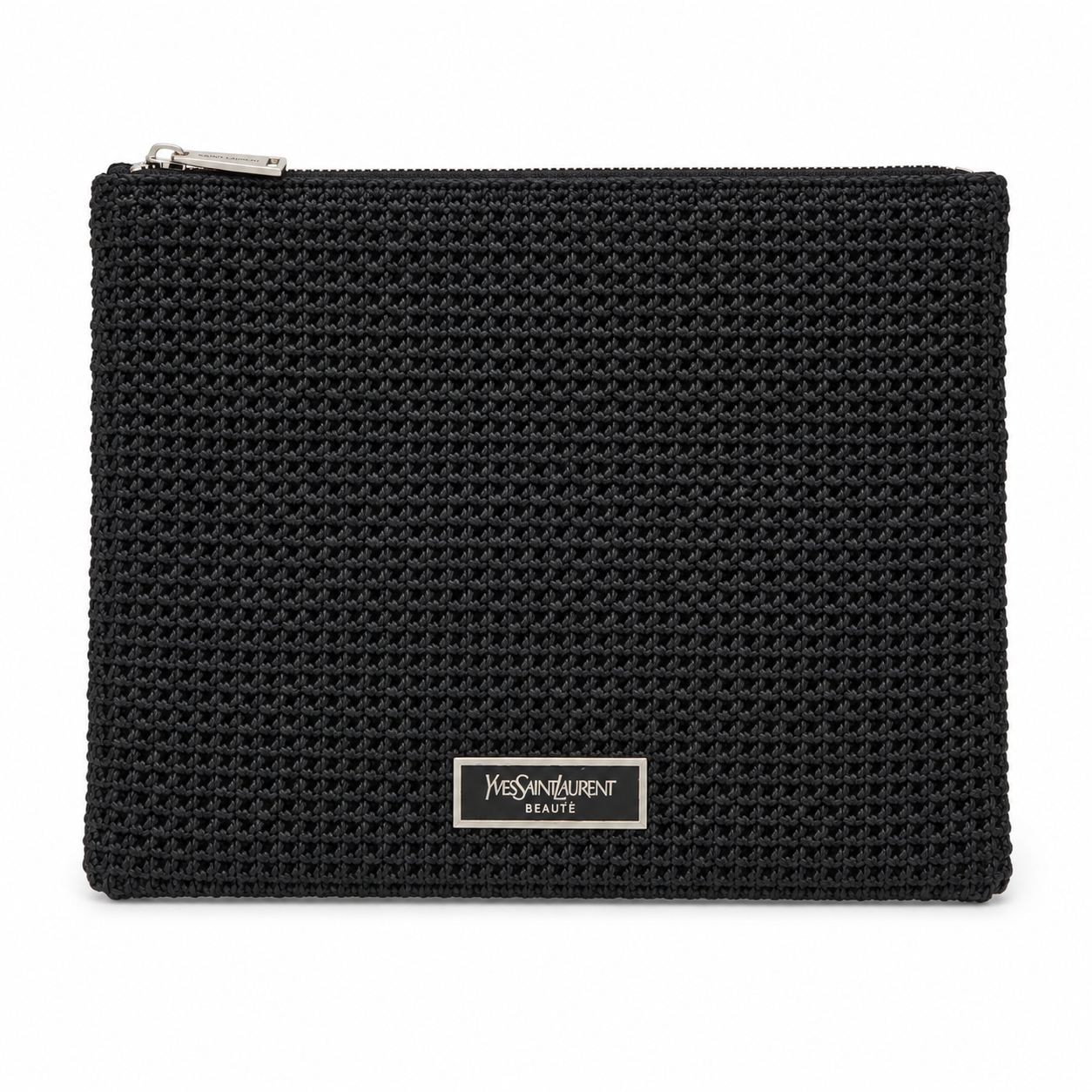 YSL Yves Saint Laurent Beaute Beauty GWP VIP Gift Black Knit Knitted Flat Pouch