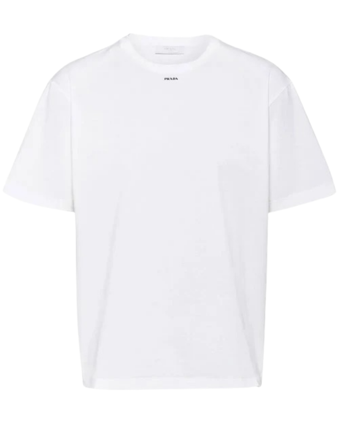 Prada Small Logo Print T-Shirt in White
