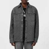 Monogrammed Jacquard Denim Shirt