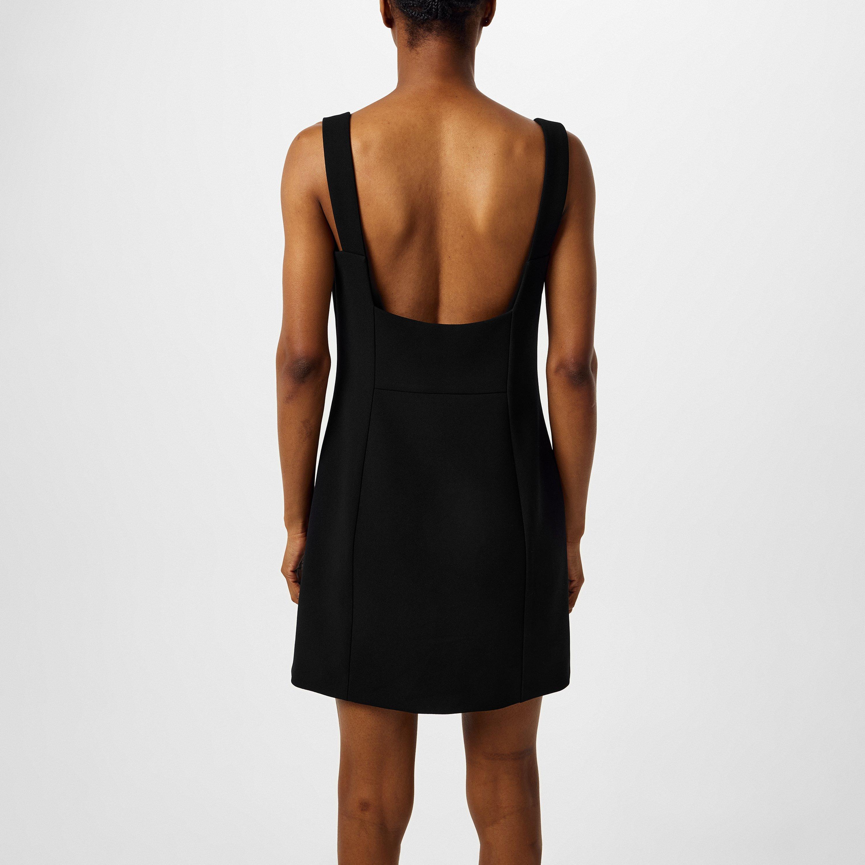 V-Collar Mini Dress