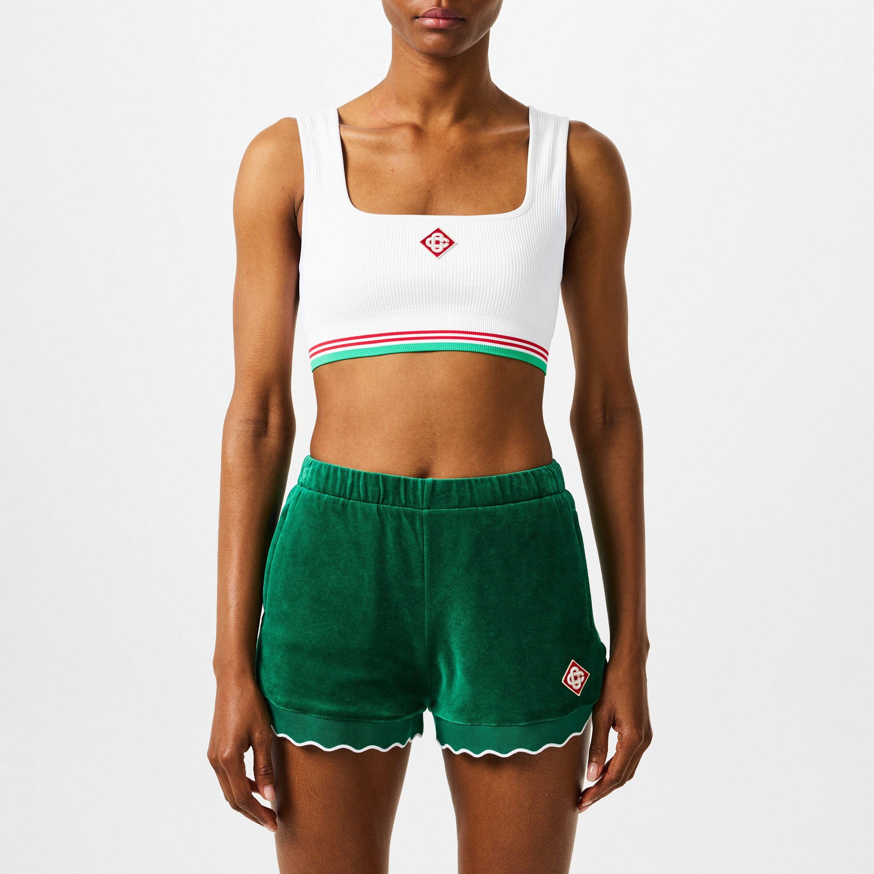 Women's Logo Nylon Seamless Cropped Vest